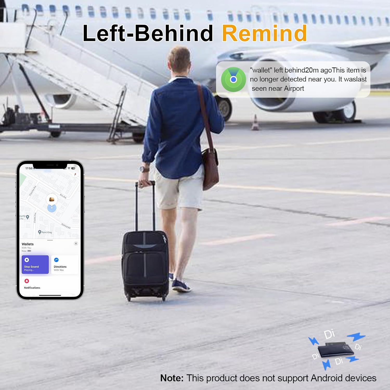 Thumbnail 5 de LBPRT AirTag Card Wallet Tracker 1.6mm