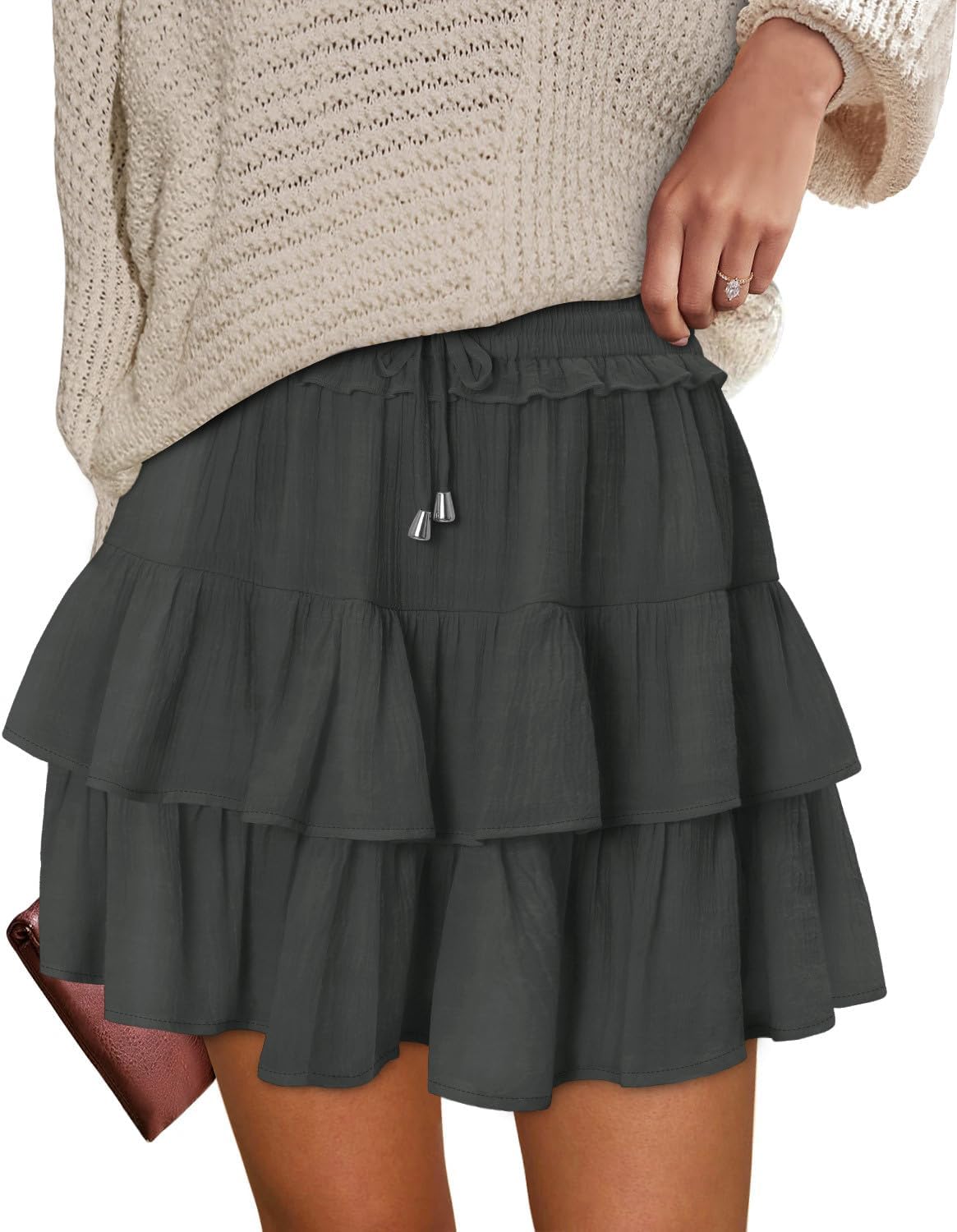 Detalle de Onlypuff Women's Ruffle Skort