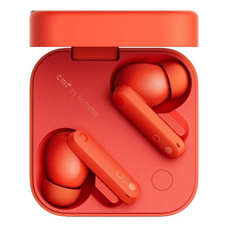 Detalle de Nothing CMF Buds Pro 2: Auriculares Bluetooth con ANC 50 dB y estuche giratorio, color naranja