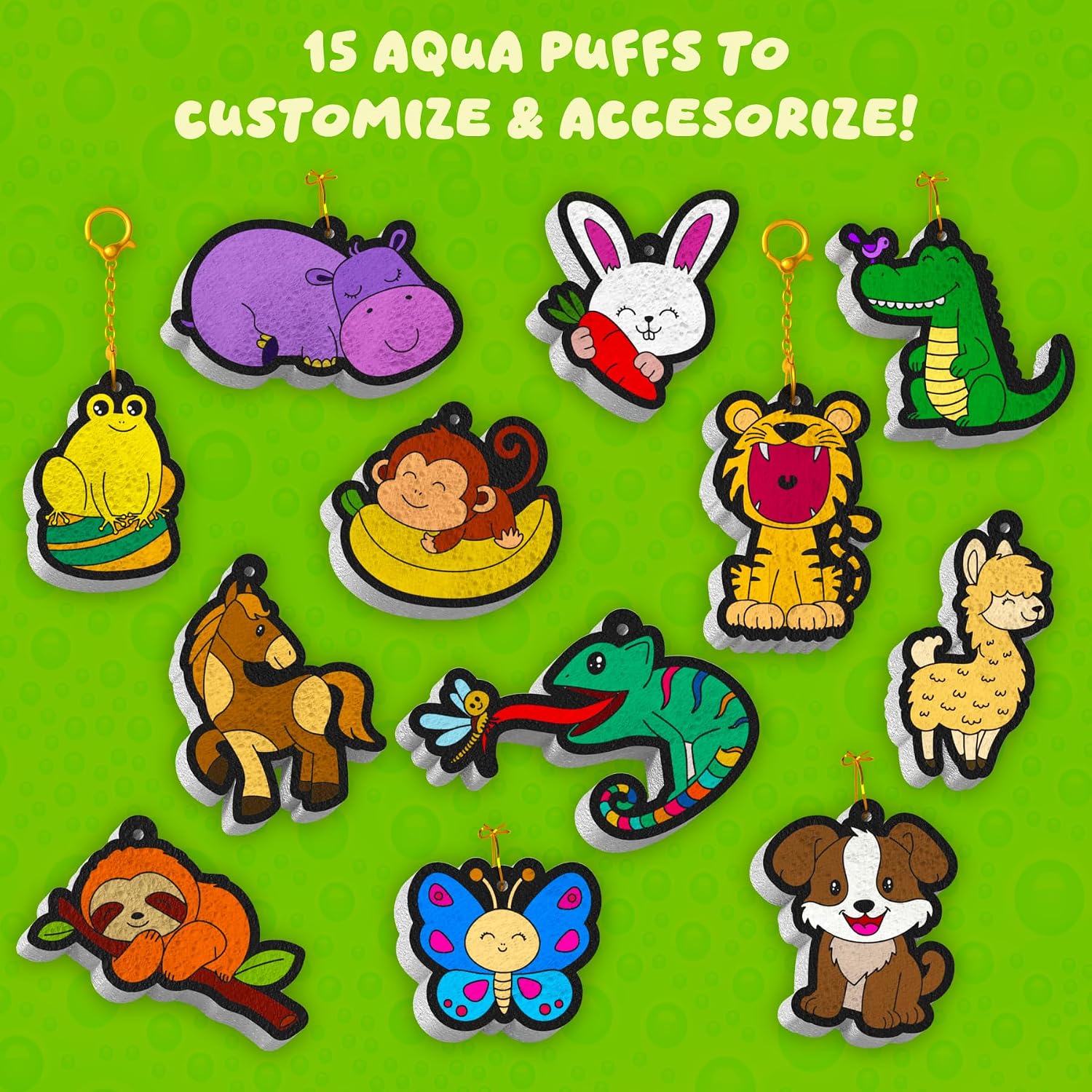 Thumbnail 4 de Skillmatics Aqua Puffs Animals: Magical Water-Activated Puff Art for Kids