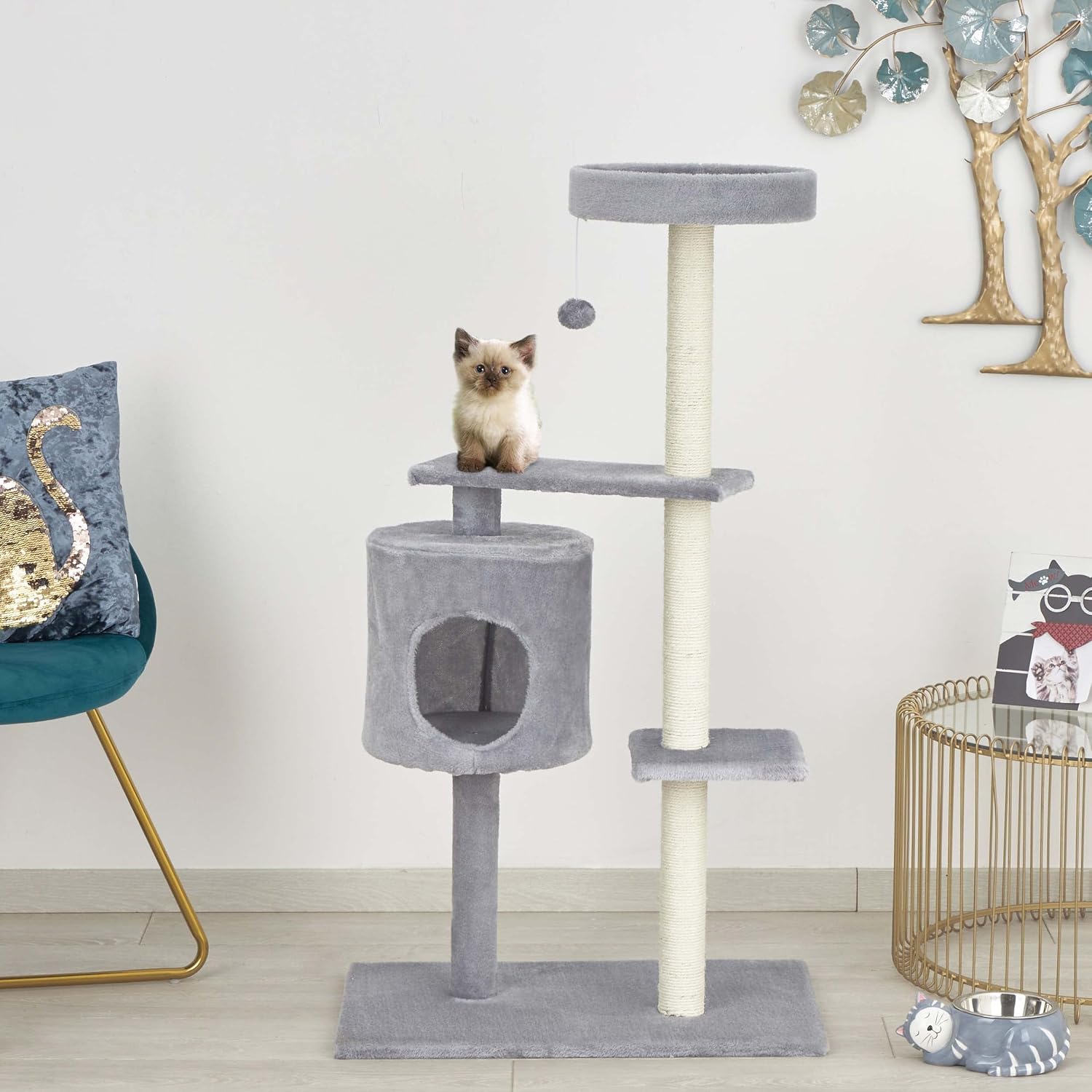 Detalle 1 de Baroni Home tiragraffi 3 piani 105 cm grigio