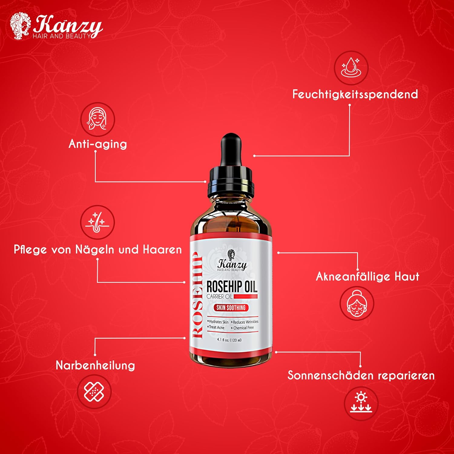 Thumbnail 5 de Kanzy Hagebuttenöl Kaltgepresst 120ml