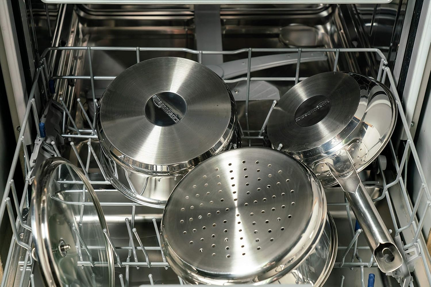 Thumbnail 6 de Amazon Basics 9-Piece Stainless Steel Induction Cookware Set