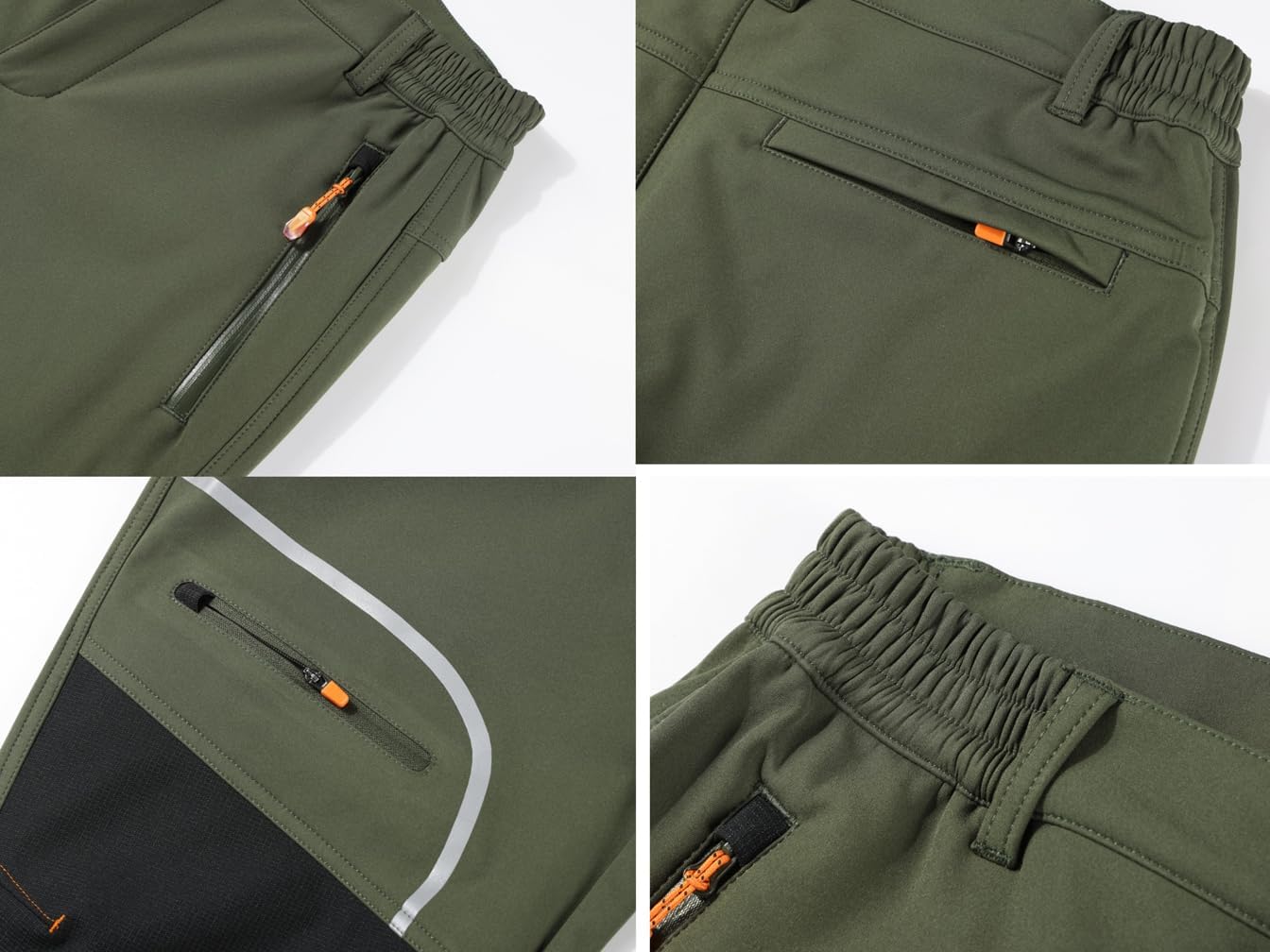 Detalle de Tansozer Men's waterproof softshell trousers