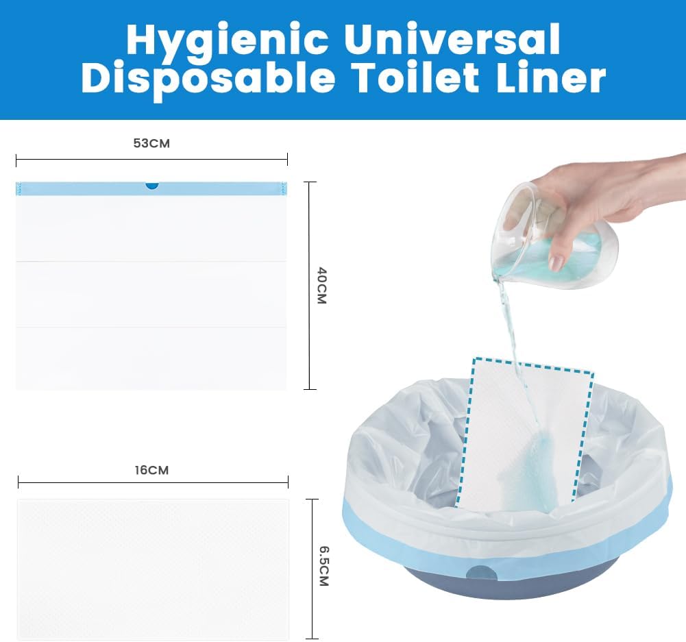 Detalle 2 de ACWOO Toilettenbeutel mit Pads 40 Stück