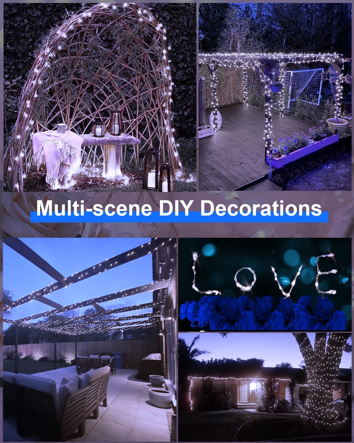 Thumbnail 6 de Dalugo solar string lights 120 LED 12m