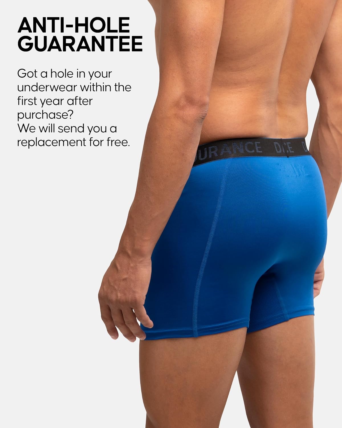 Thumbnail 3 de DANISH ENDURANCE Mens Boxers — Anti-Chafe Underwear with Moisture-Wicking Performance (Regular or Long Leg) 6 Pack