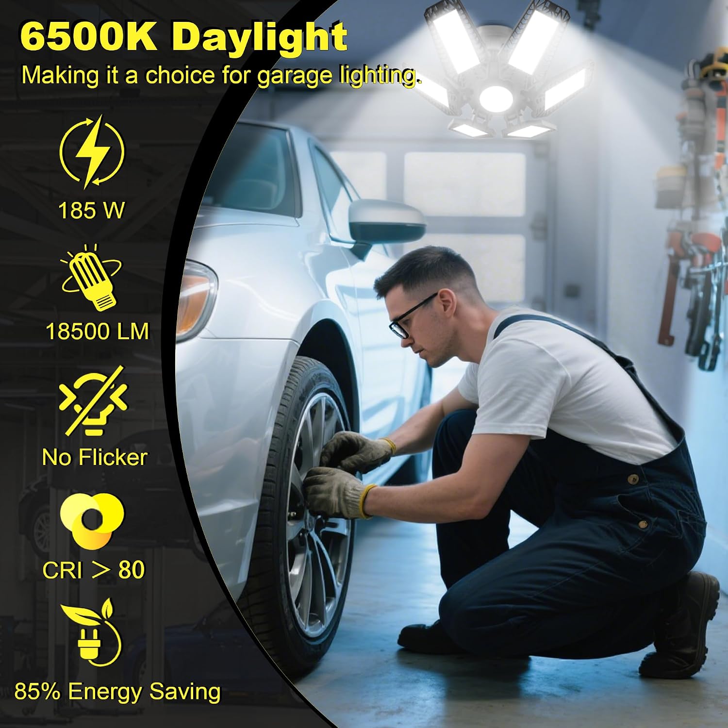 Detalle de ISKYDRAW LED garage light, 185W