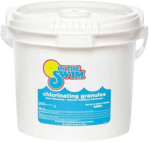Detalle de In The Swim F035010040AE Sodium Dichlor Pool Shock Granules, 10 Pounds, 56% Chlorine
