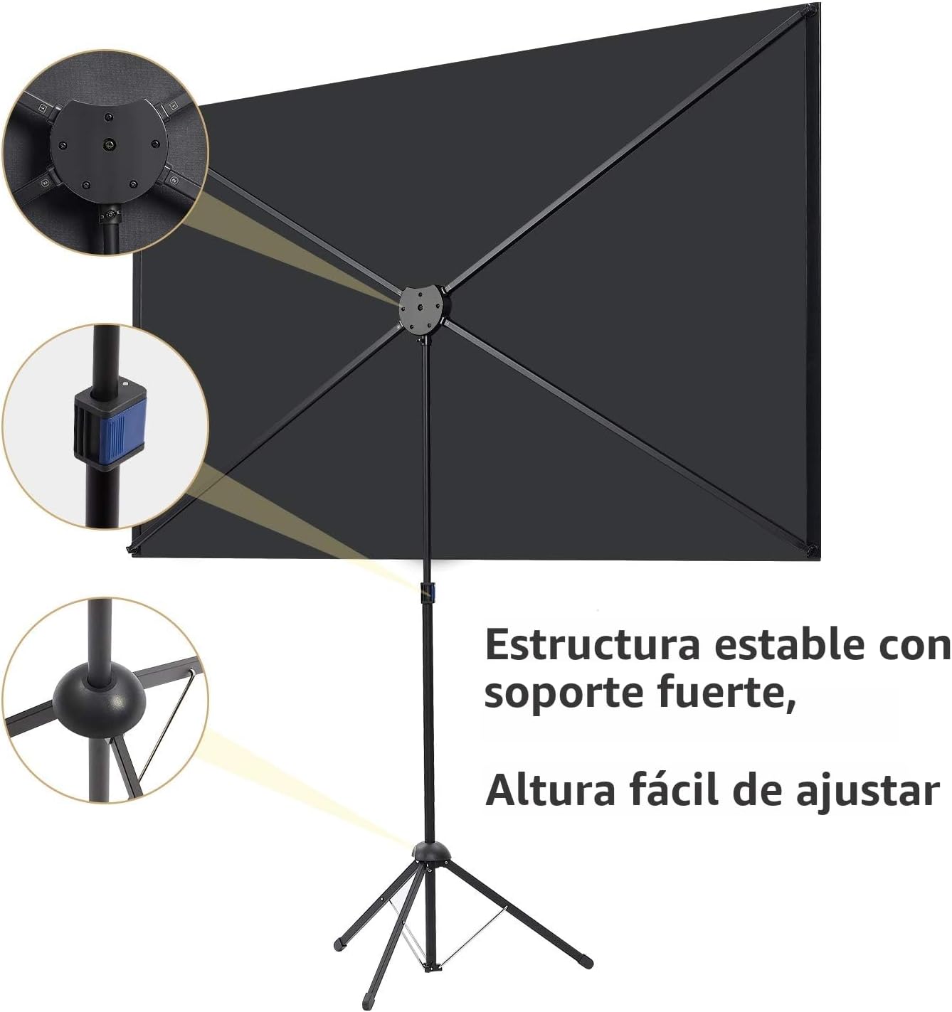 Detalle de Pantalla de proyector 80 pulgadas 16:9 portátil