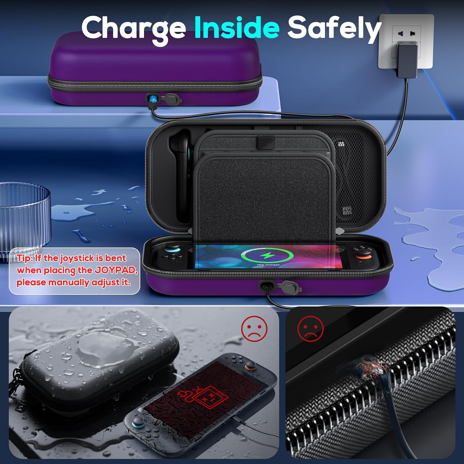 Thumbnail 1 de [Charge Inside] Switch carry case 22 games