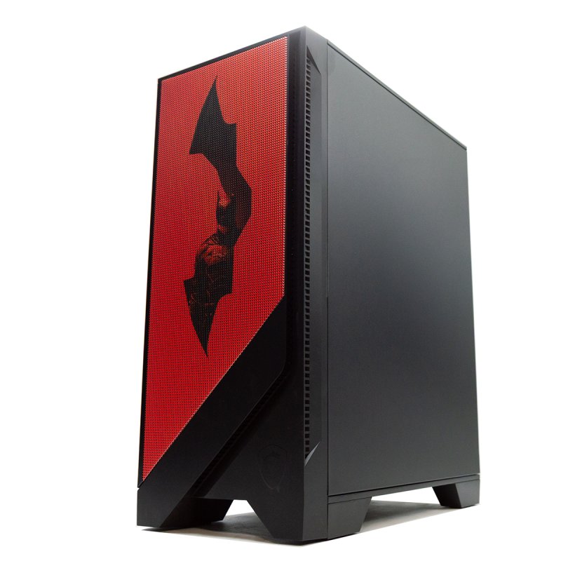 Detalle de MSI MAG FORGE 121A AIRFLOW ARGB: Torre ATX con 4 ventiladores ARGB y cristal templado (The Batman)