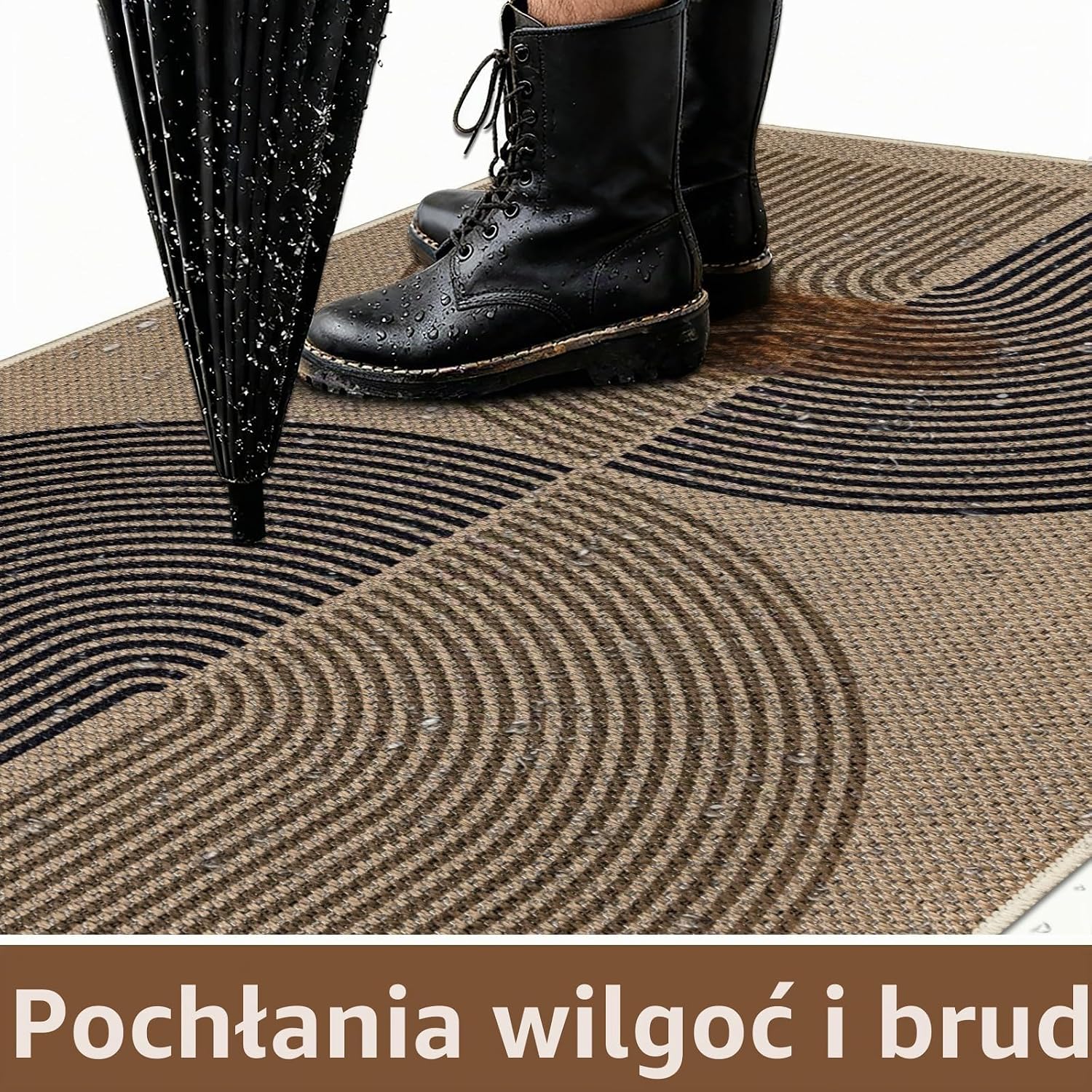 Detalle 1 de Capslpad wycieraczka 80 × 120 cm, płasko tkana, antypoślizgowa, do prania