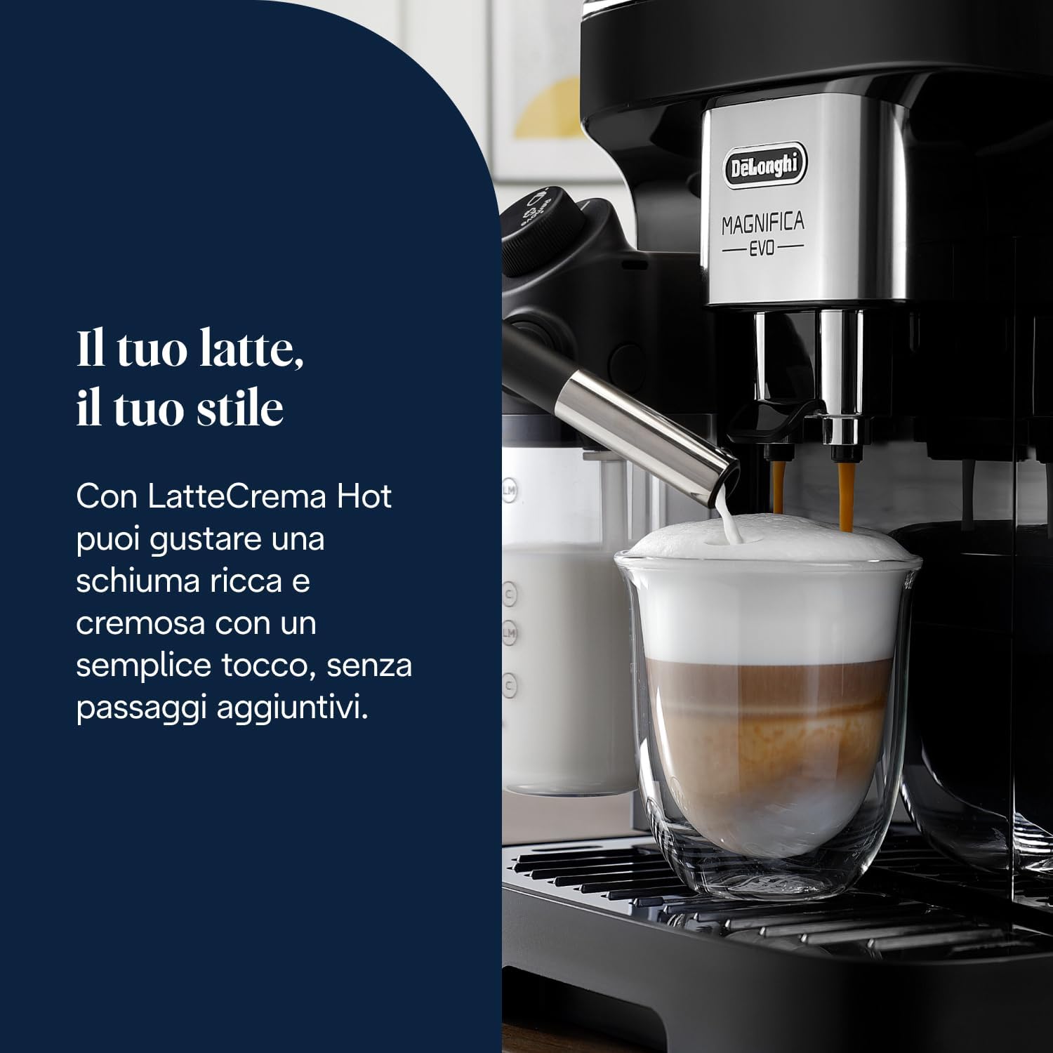 Thumbnail 4 de De'Longhi Magnifica Evo ECAM292.81.B – macchina da caffè automatica con macinatura al momento e caraffa montalatte