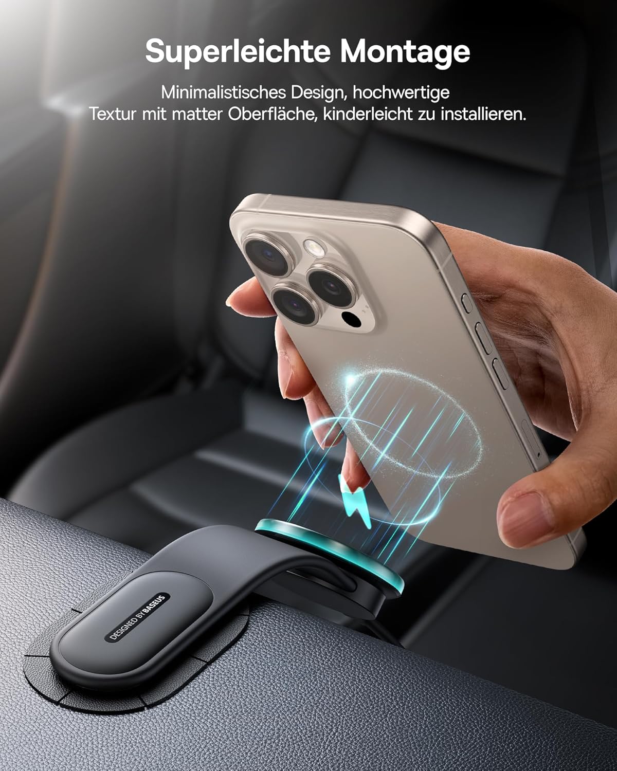 Thumbnail 6 de Baseus C02 PRO 15W Magnetische Auto‑Halterung