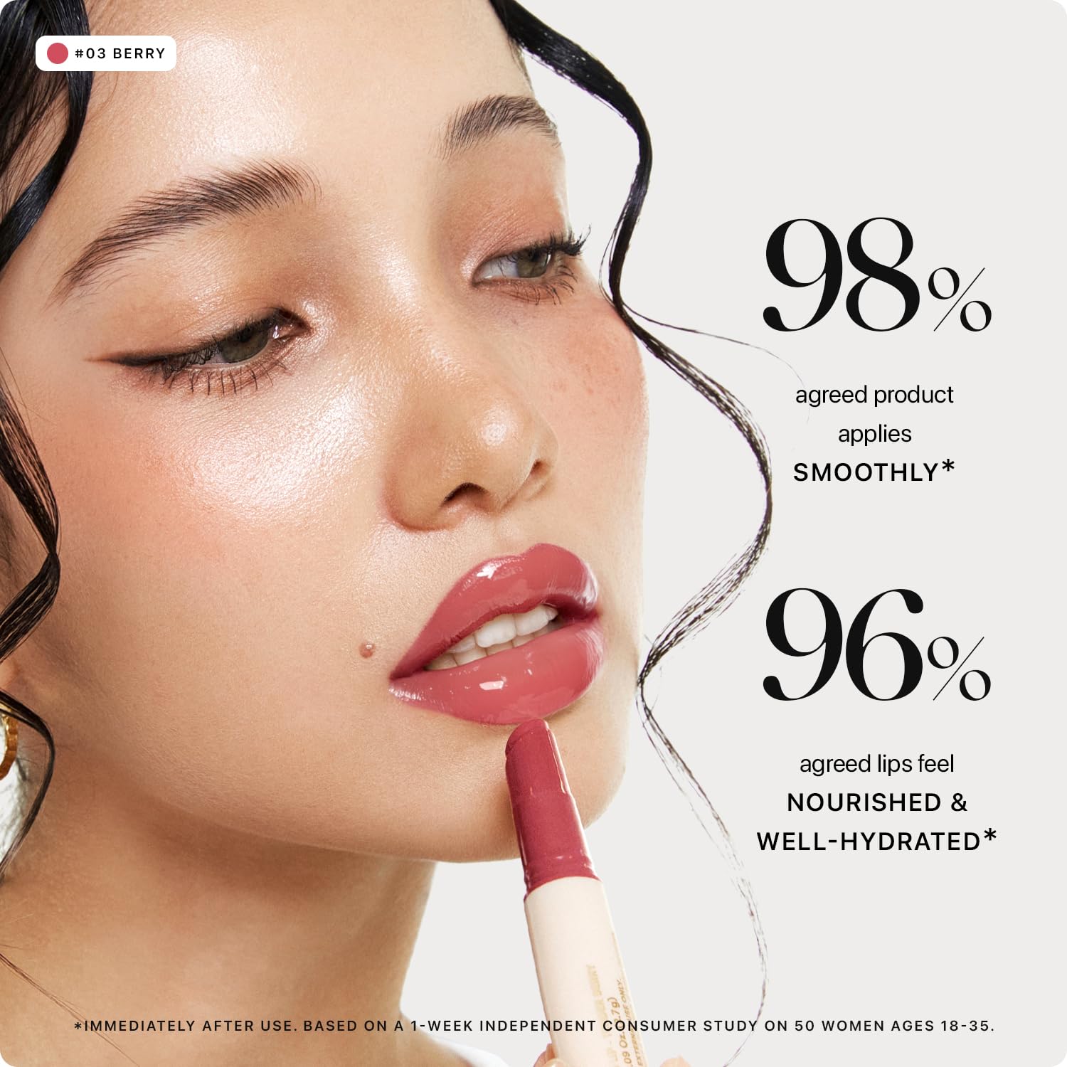 Detalle 2 de Nature Republic Honey Melting Lip 03 Berry lip balm ๐