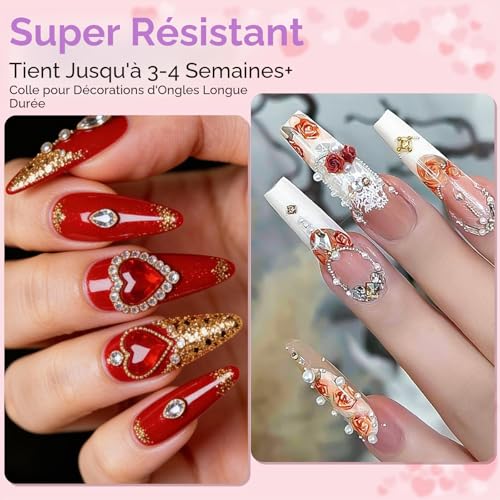 Detalle de Makartt Rhinestone Glue Gel 30g: Gel adhésif fort pour strass et nail art 3D