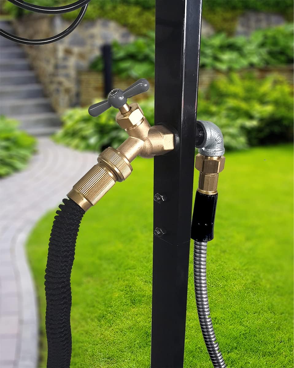Detalle de Artigarden Garden Hose Holder with Brass Faucet