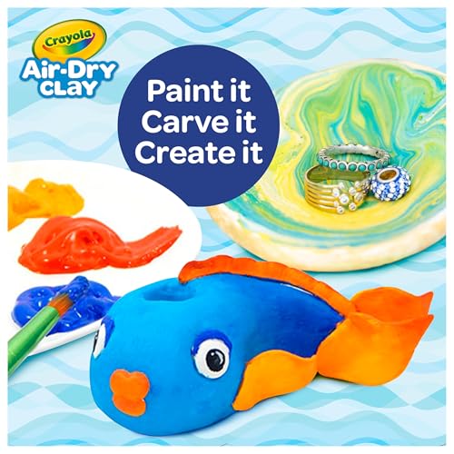 Detalle de Crayola Air Dry Clay (5lbs) – Natural White Bulk Modeling Clay for Classroom Projects
