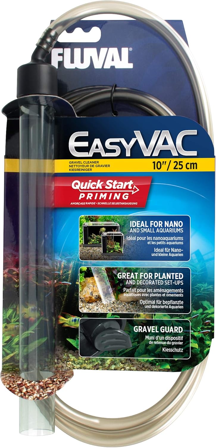 Fluval EasyVac Aquarienkies-Reiniger mit Schlauch (Rohrlänge 25,5 cm)