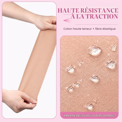 Detalle 2 de Kit Boob Tape Remonte Sein Adhésif Forte – Tripetals, bande poitrine hypoallergénique avec protège-tétons et ruban invisible (A-G)