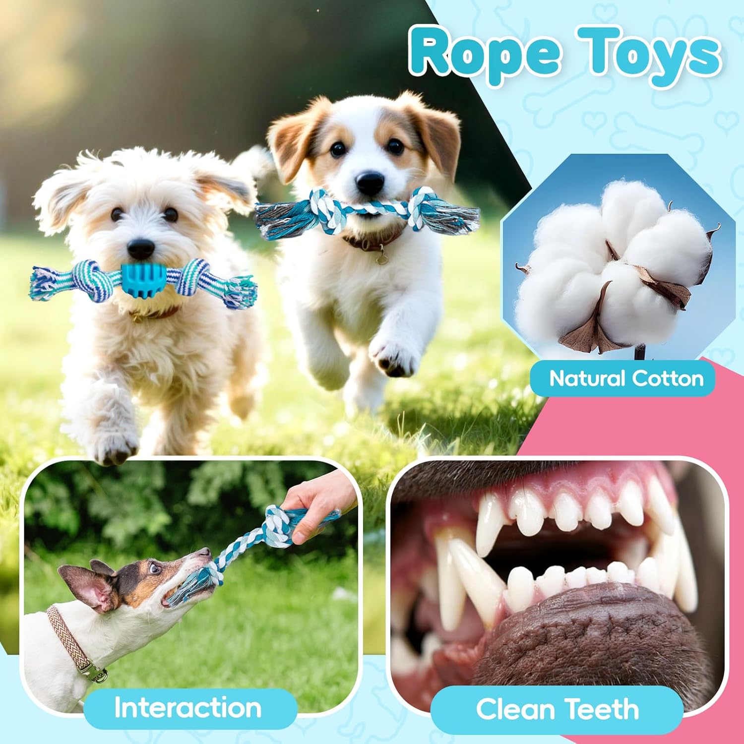 Thumbnail 4 de 2TRUL 8 Pack Puppy Teething Toys