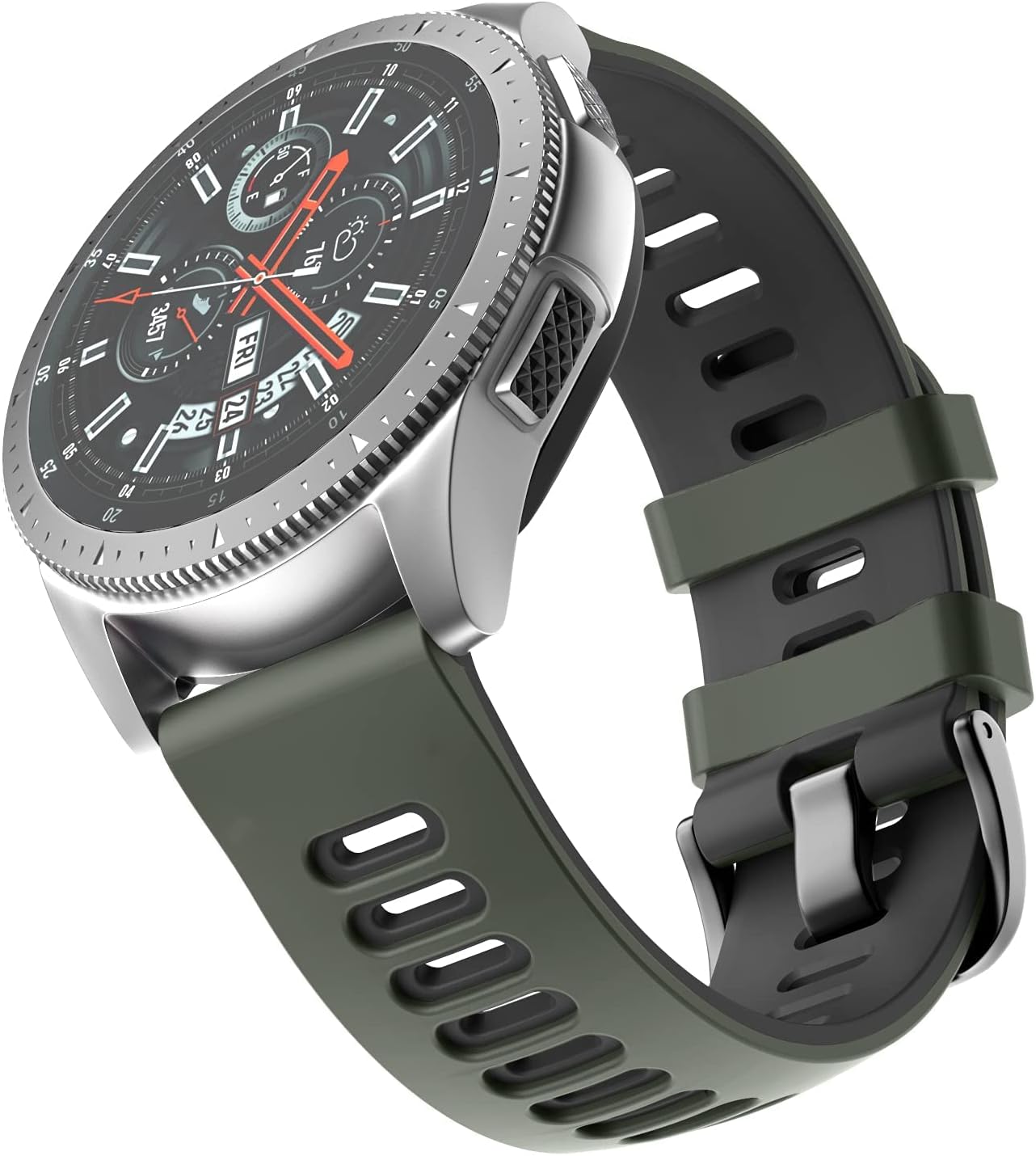 Detalle 2 de OVERSTEP Compatible 22mm Silicone Strap for Vivoactive 4
