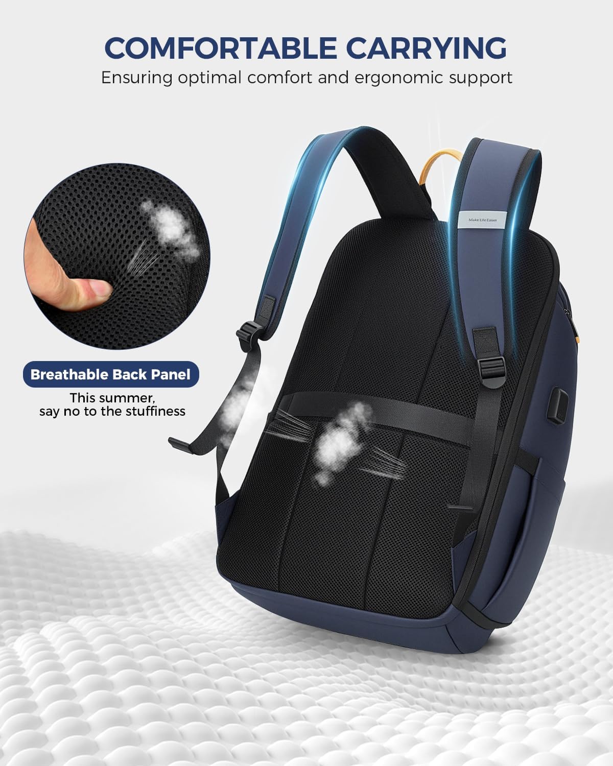 Thumbnail 3 de Ponhog Laptop Backpack for Men — 18.4 Inch Large Travel Backpack (40L)