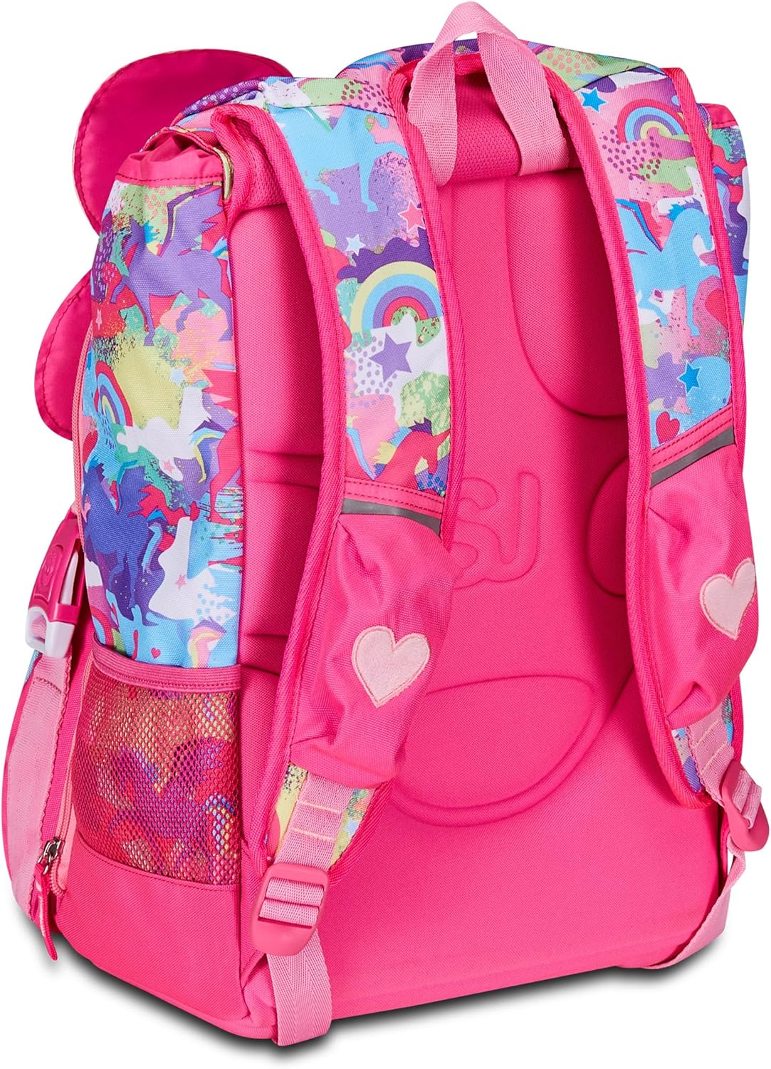 Detalle 2 de SJ Gang Style Jam Gang Schulrucksack – erweiterbar, Rosa, 22–29 l, 3 Fächer, Seitenreißverschlüsse