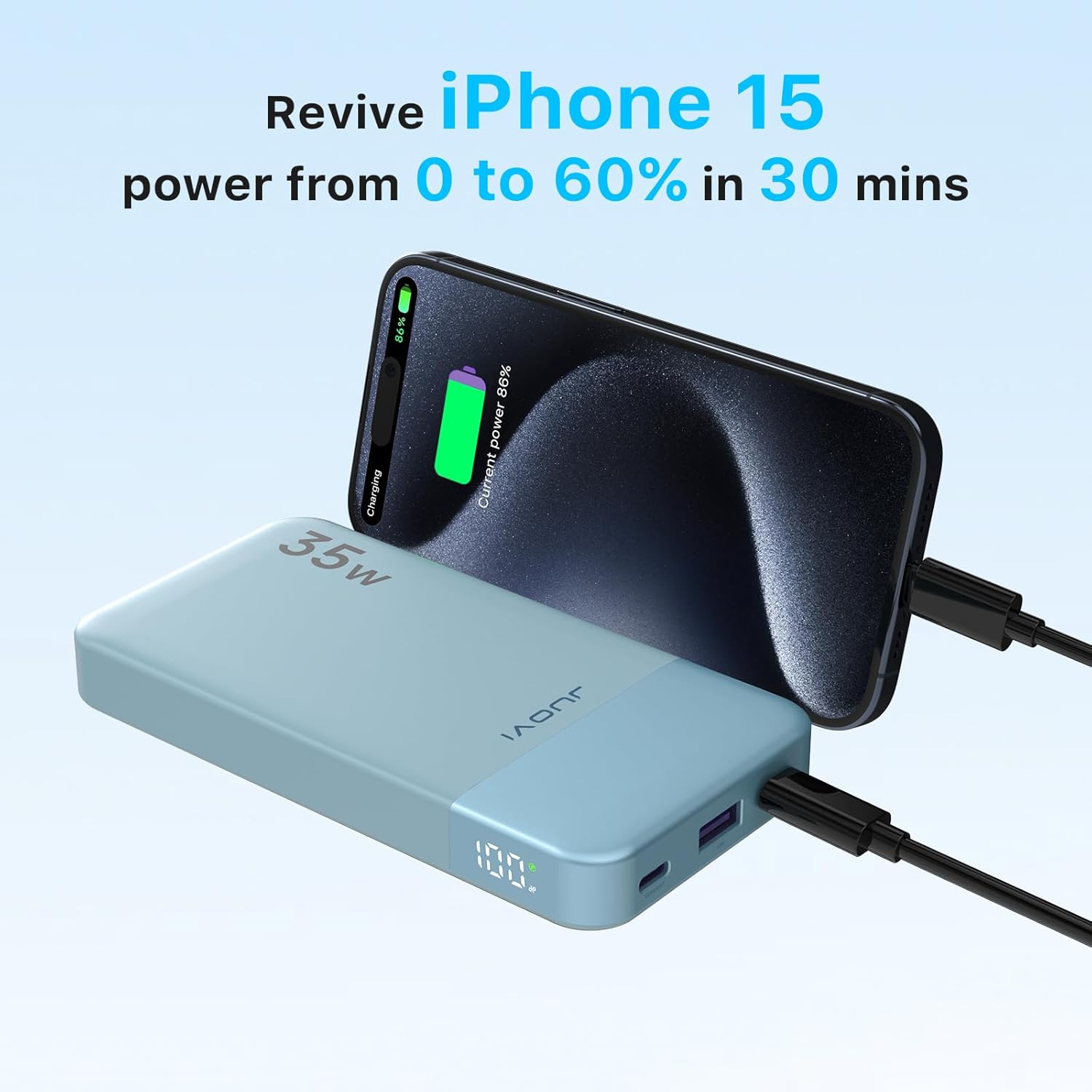 Thumbnail 1 de JUOVI Power Bank 10000mAh 35W