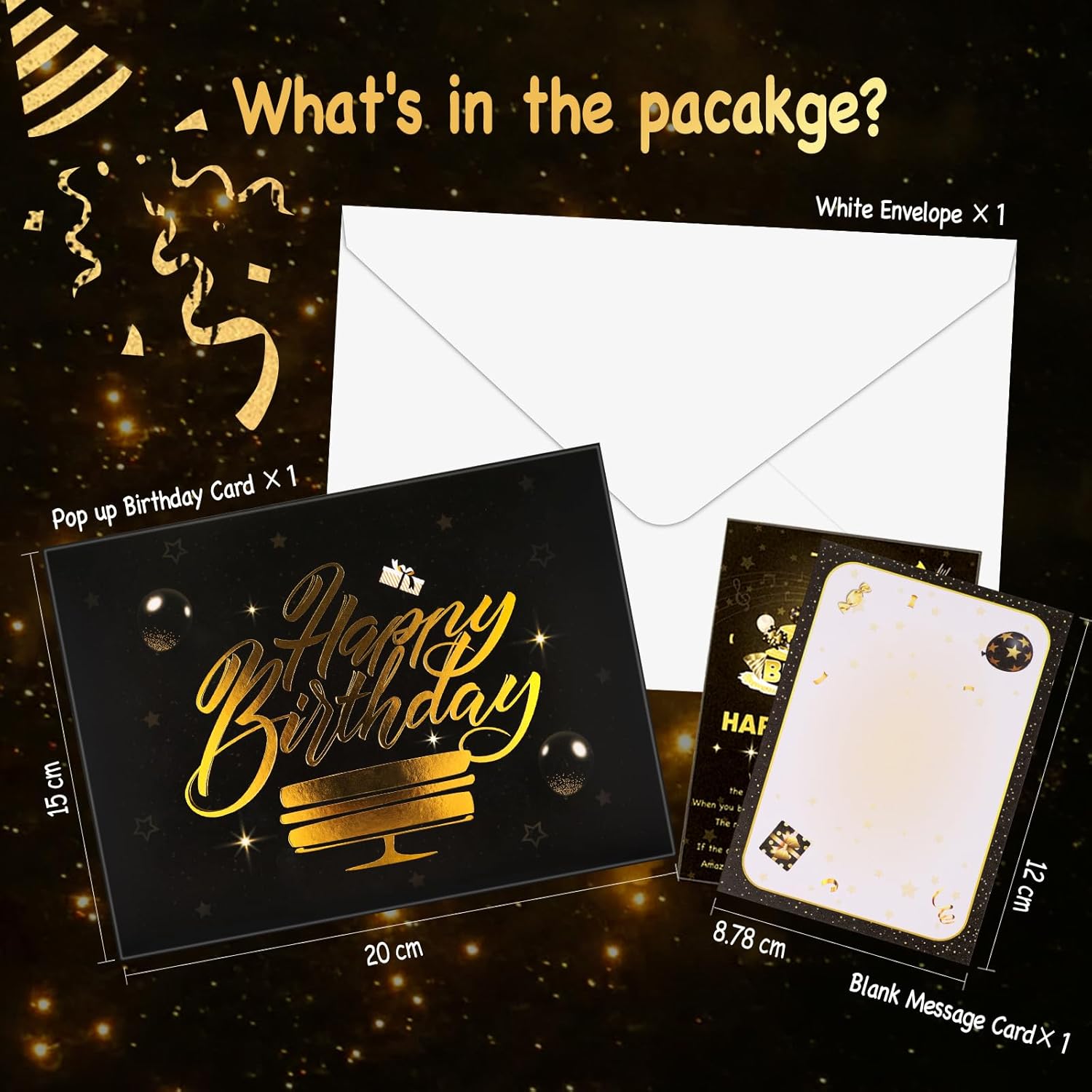 Thumbnail 5 de 3D Pop Up Birthday Card with Lights and Sound 🎴