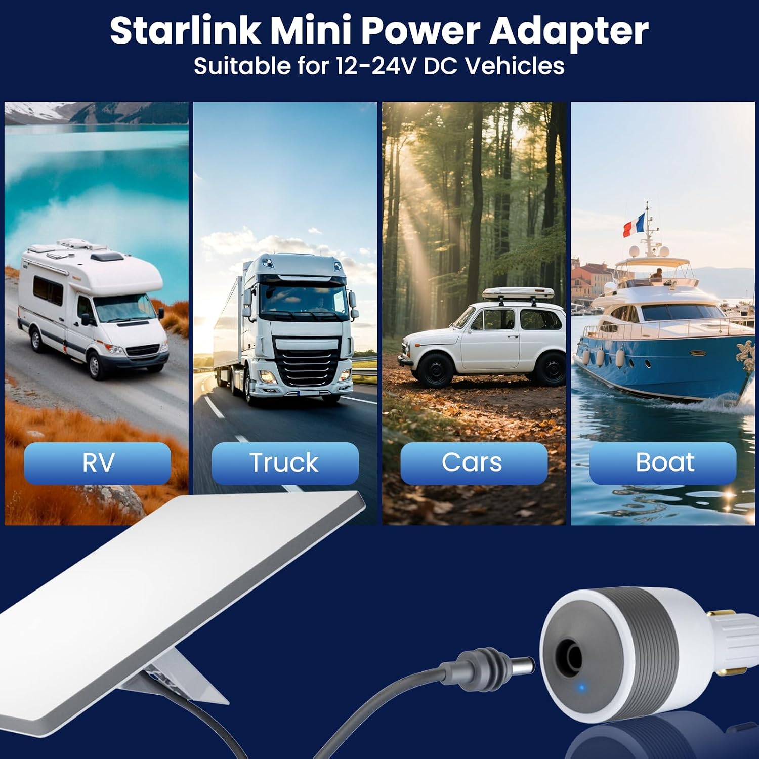Thumbnail 6 de Starlink Mini car power adapter 16 AWG