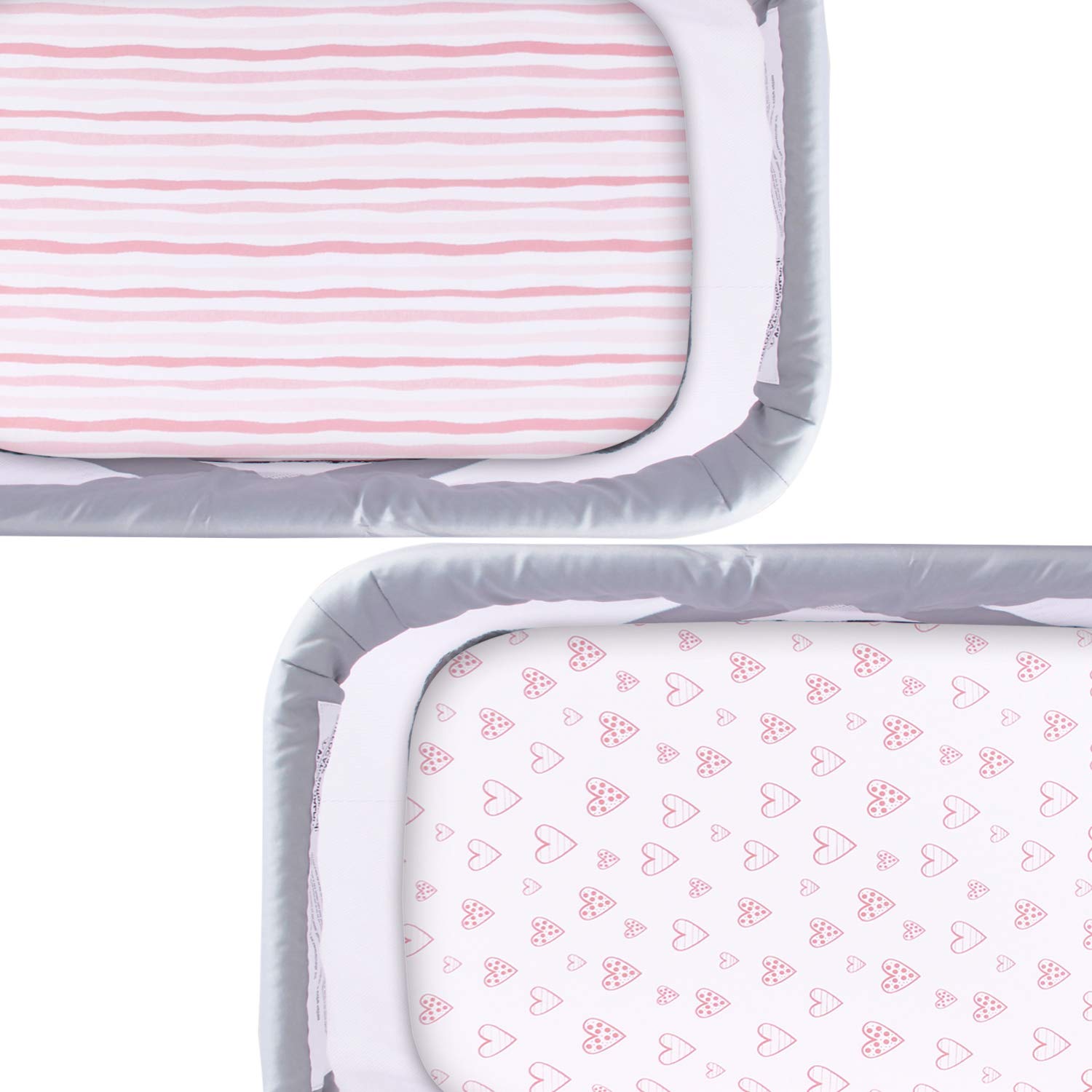 Detalle de Biloban Bassinet Sheets for GROWNSY and Semphis, 100% Cotton 2-Pack