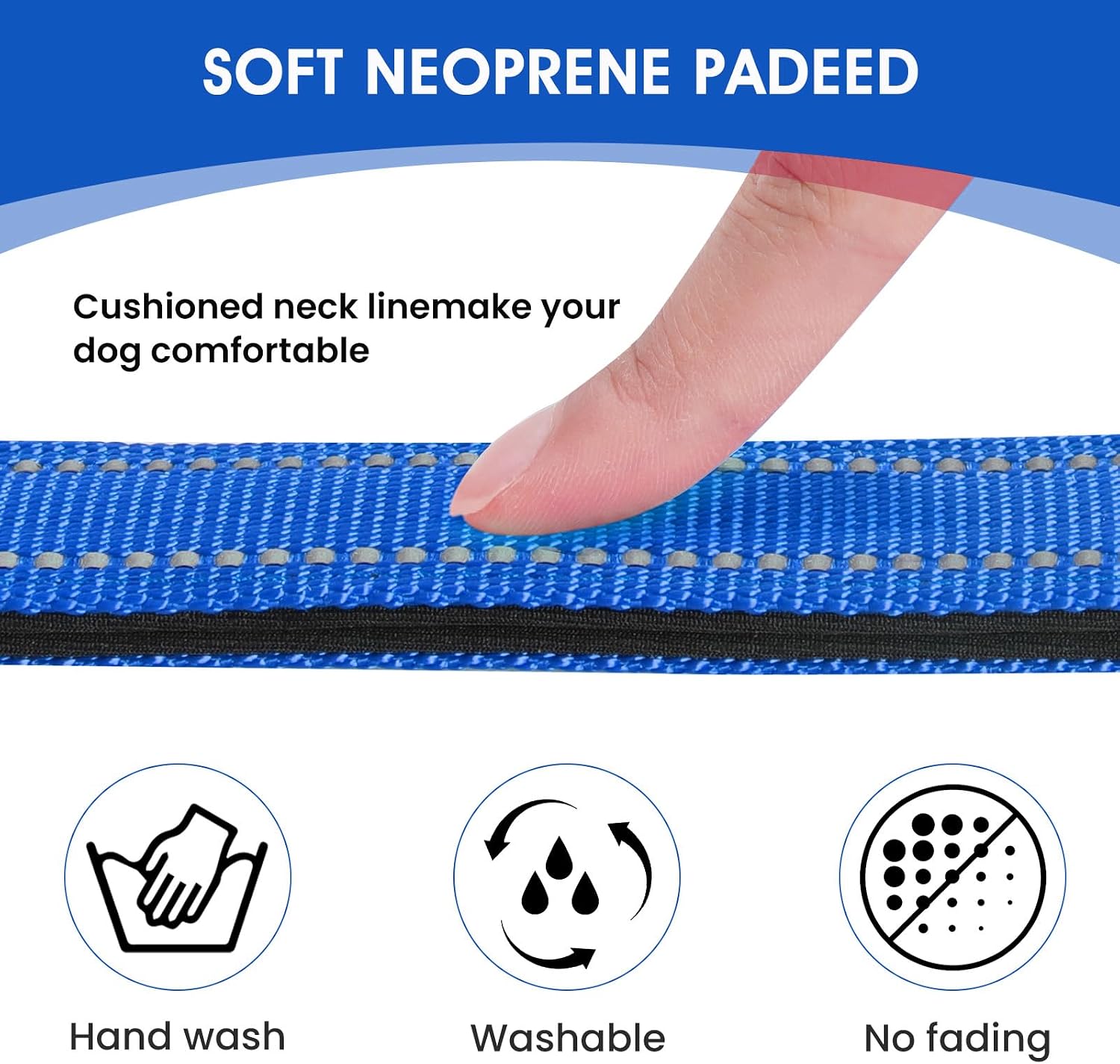 Detalle de PenSeepet Reflective Dog Collar, Nylon