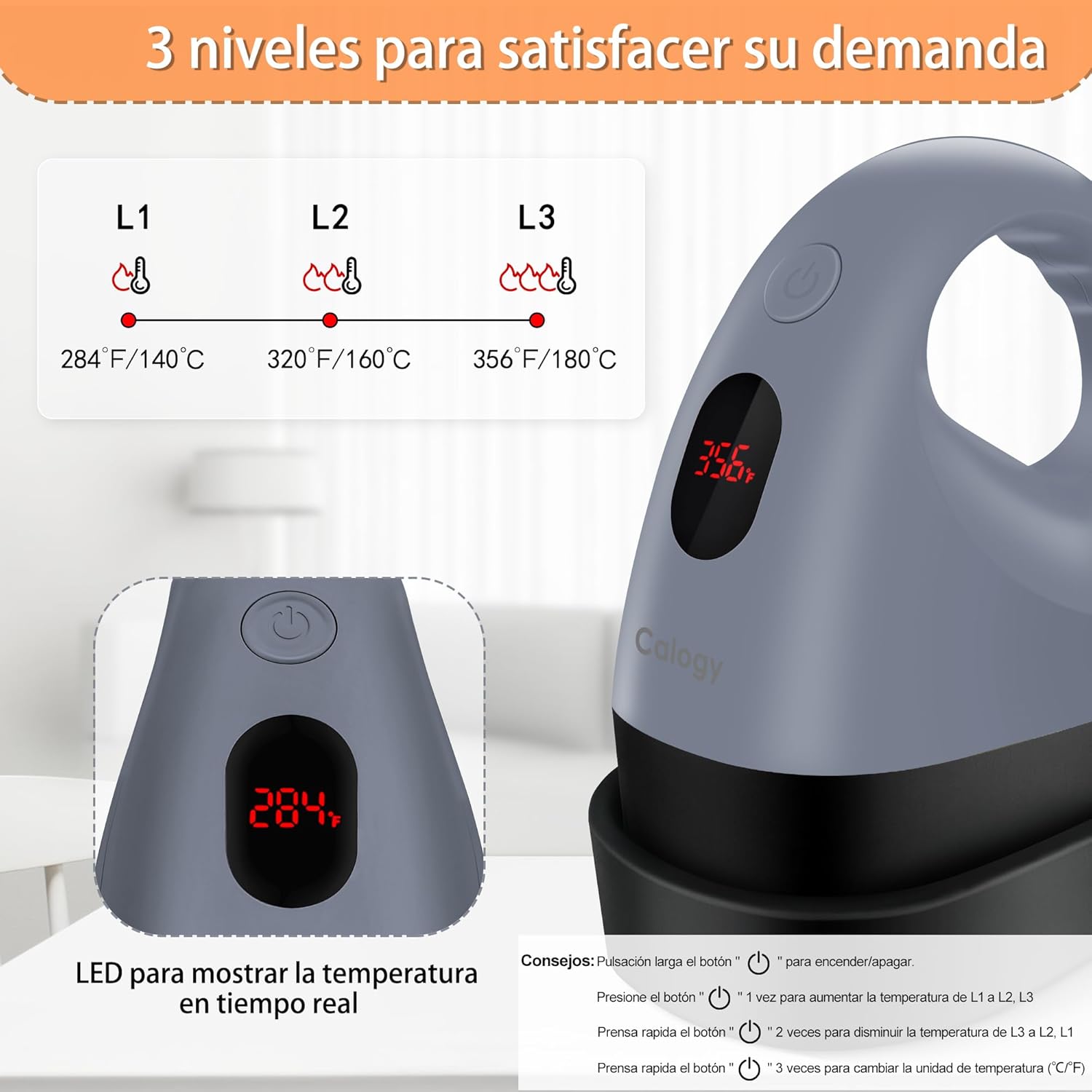 Thumbnail 2 de Calogy Mini Prensa de Calor Portátil para Manualidades