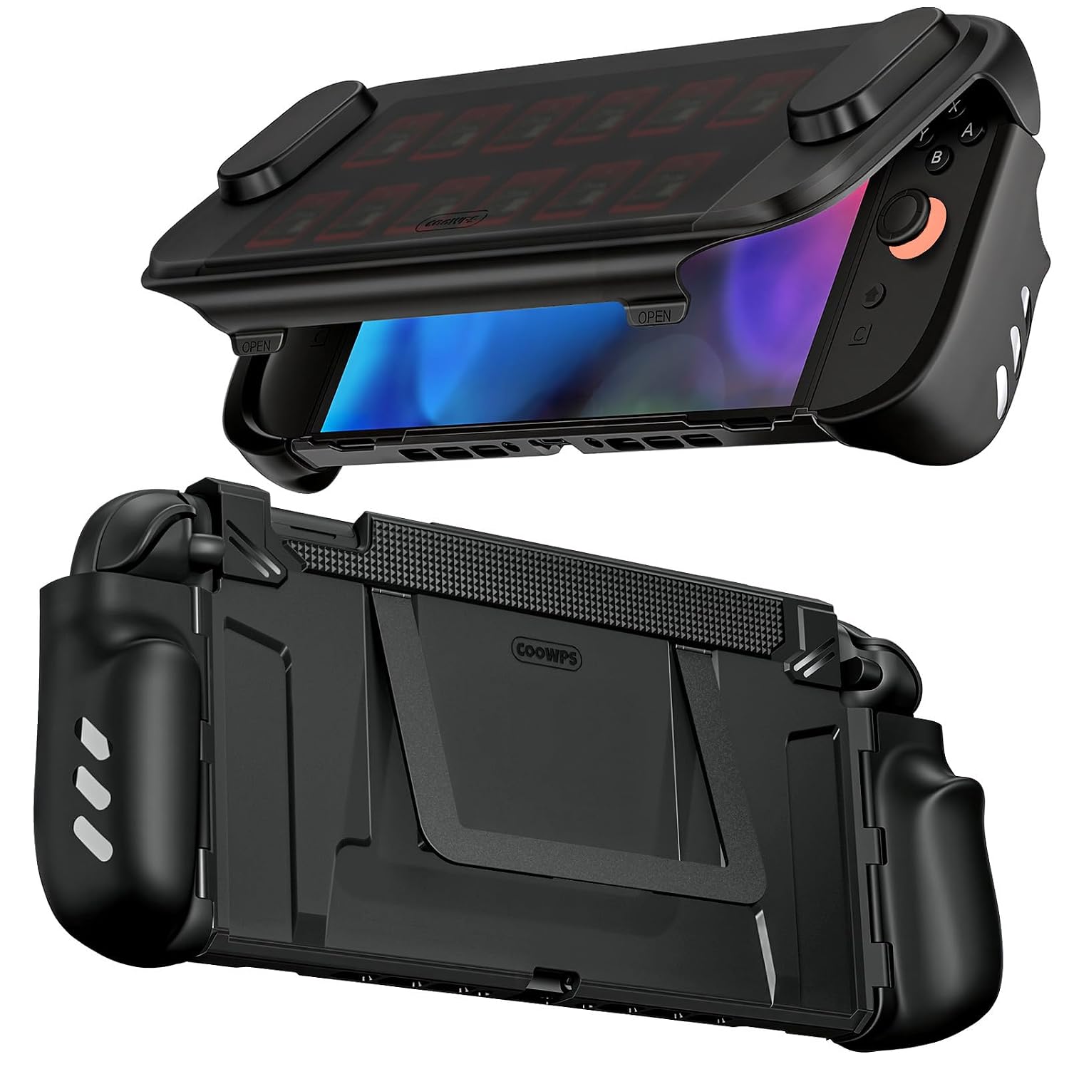 Detalle de COOWPS Nintendo Switch 2 Case with 12 Game Card Slots