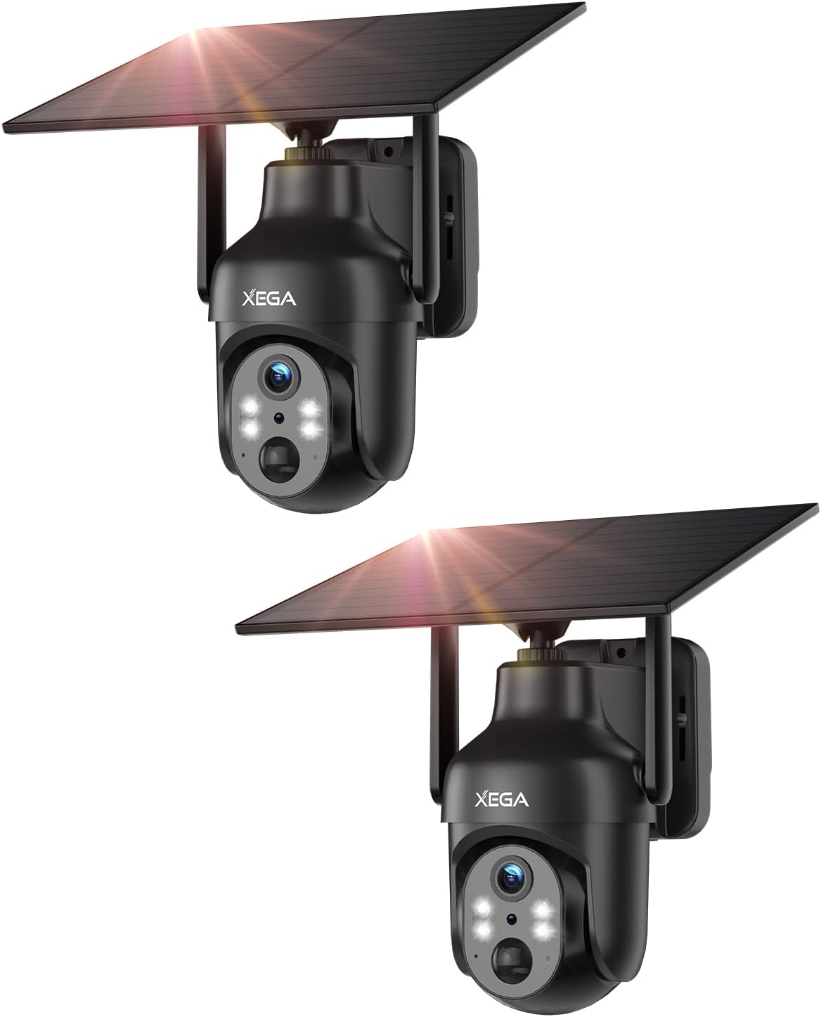 Detalle de Xega XG-05-WIFI-P2 draadloze buitencamera’s, 3 MP en 355° PTZ