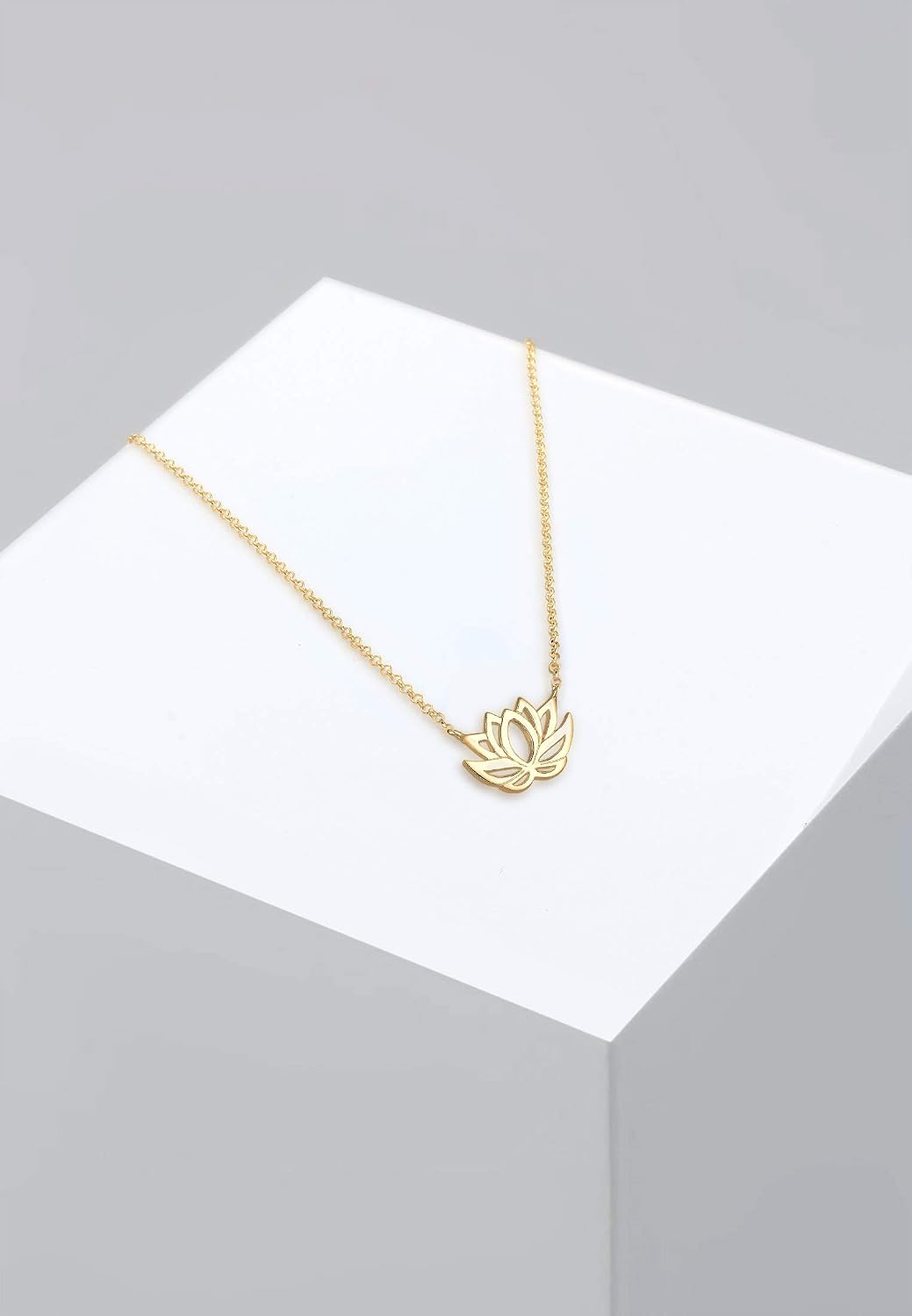 Thumbnail 6 de Halskette Lotusblume 925 Sterling Silber 45 cm