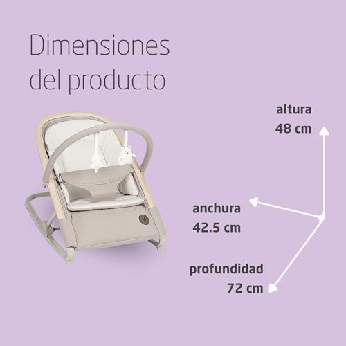 Thumbnail 8 de Maxi-Cosi Kori: Hamaca 2 en 1 para bebé (0–15 kg) con arco de juegos y tela 100% reciclada