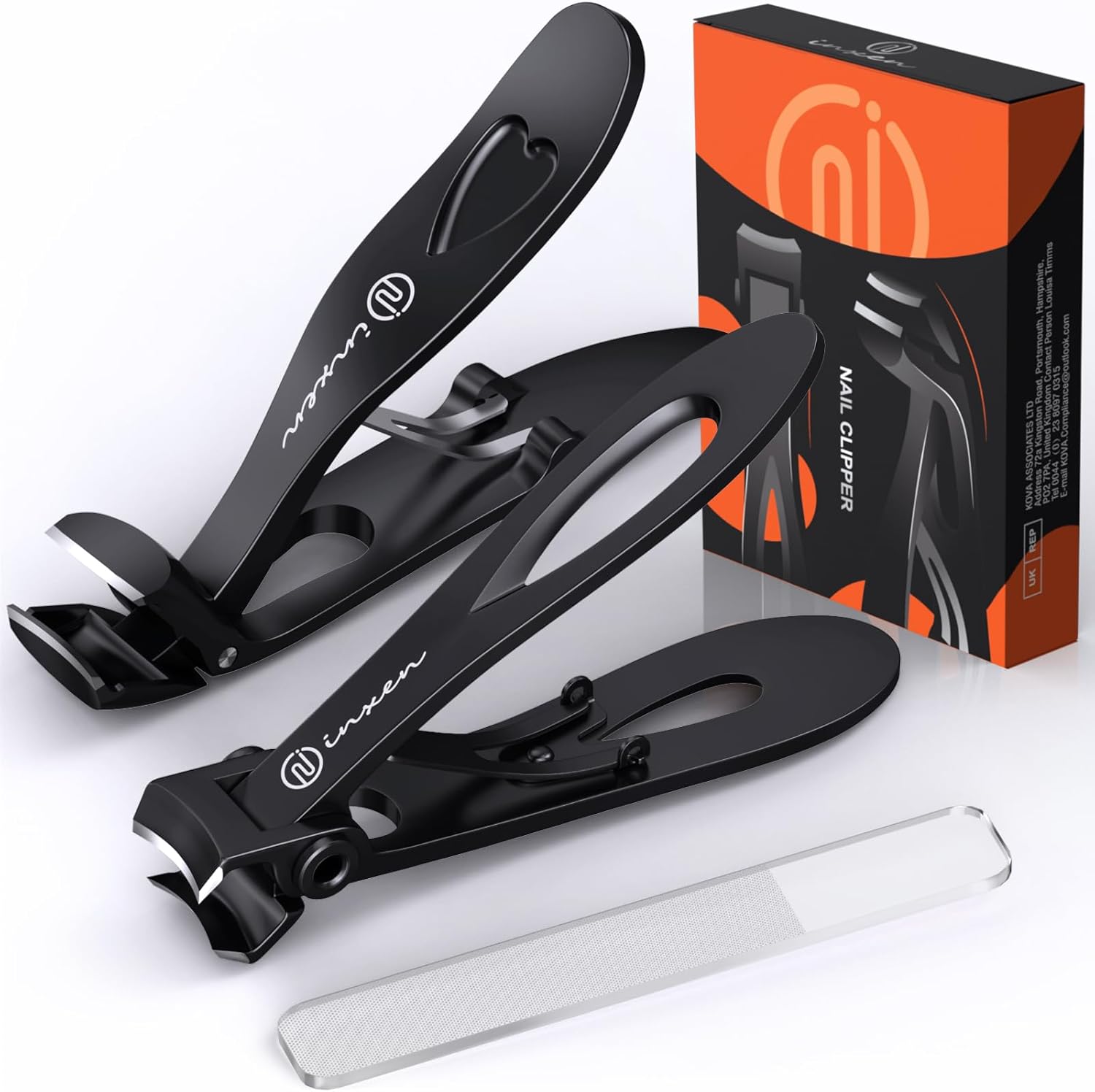 Detalle de Premium Steel Wide Opening 3-Pack Toenail Clippers for Seniors