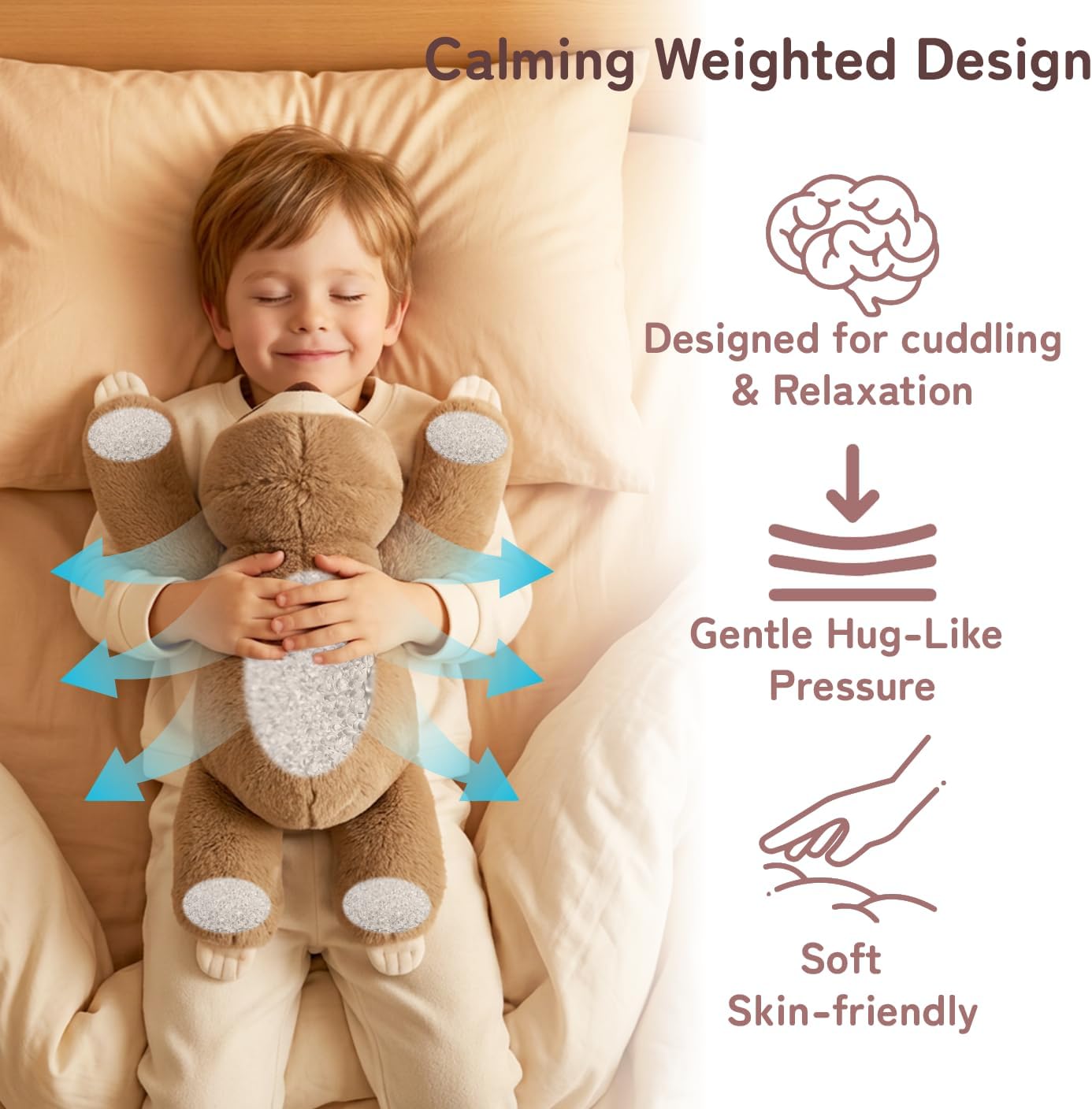 Detalle 2 de Niuniu Daddy 20" Weighted Sloth Plush — 3.3 lb Comfort Pillow for All Ages