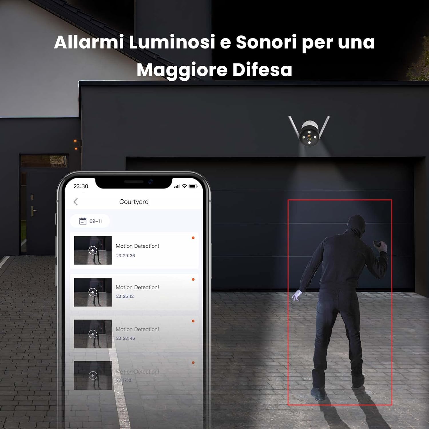 Thumbnail 4 de Tenda CT3 Tenda Telecamera Wi‑Fi esterna 1080P con visione notturna a colori e audio bidirezionale