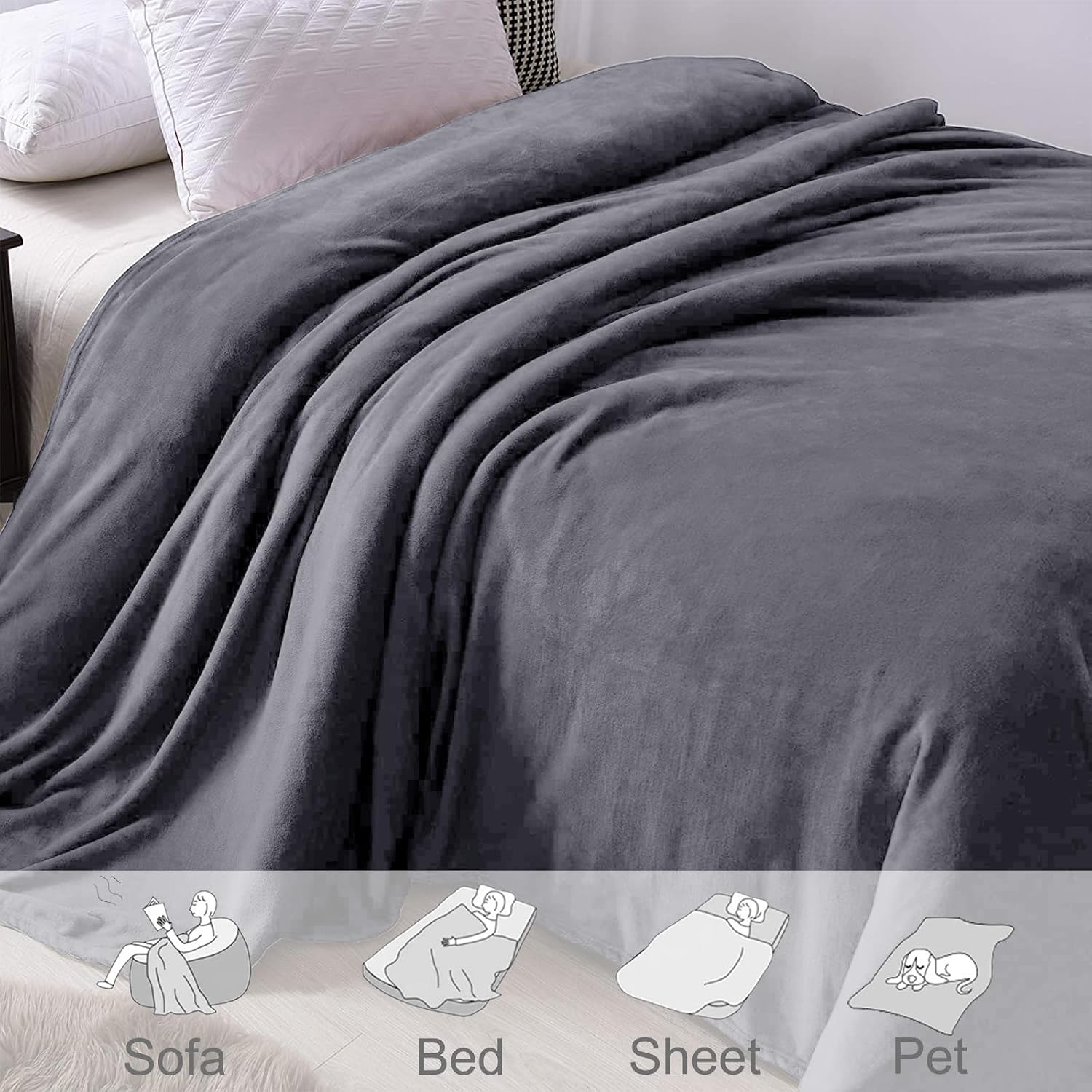 Thumbnail 3 de Exclusivo Fleece Throw Blanket, 50x70 Inches