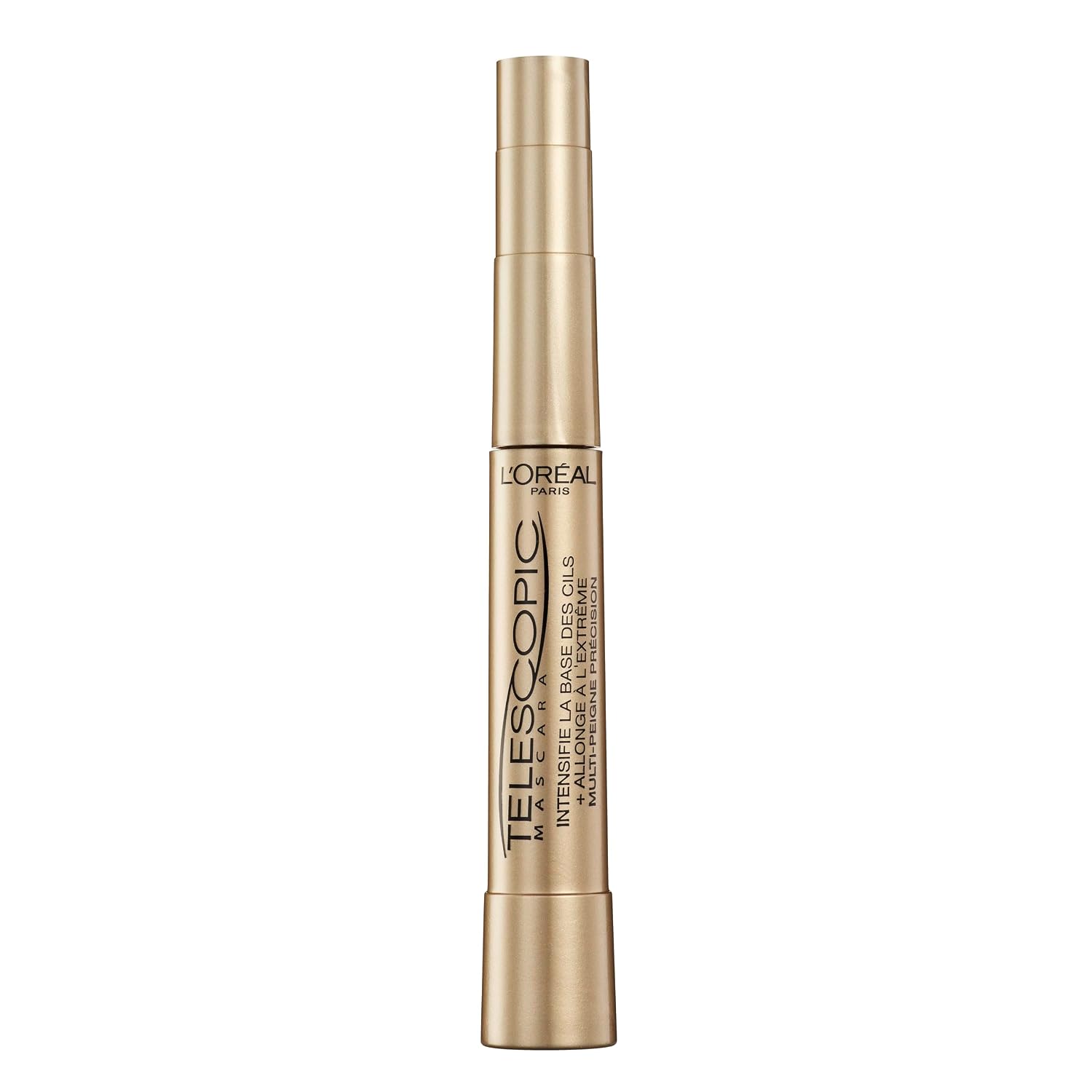 Detalle de L’Oréal Paris False Lash Telescopic Gold Mascara Schwarz – präzise getrennte, verlängerte Wimpern (8 ml)