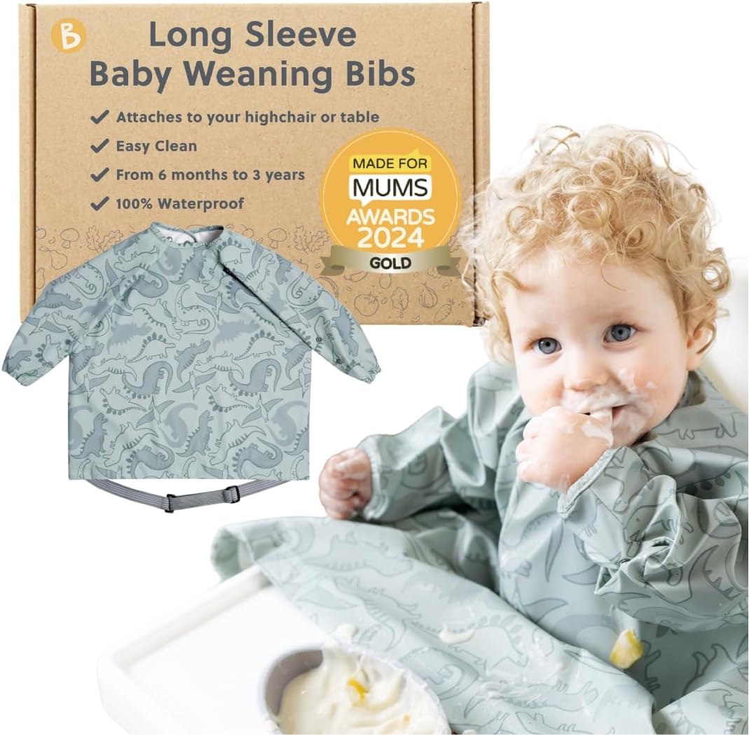 Detalle de BIBaDO Long Sleeve Baby Bibs 6-36 Months
