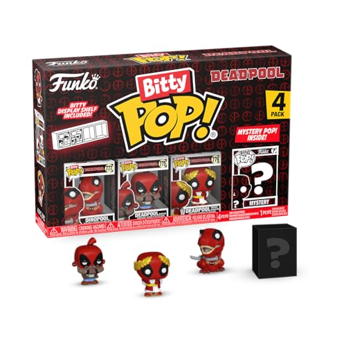 Detalle de Funko Bitty Pop Deadpool Dinopool 4 pièces ⚙
