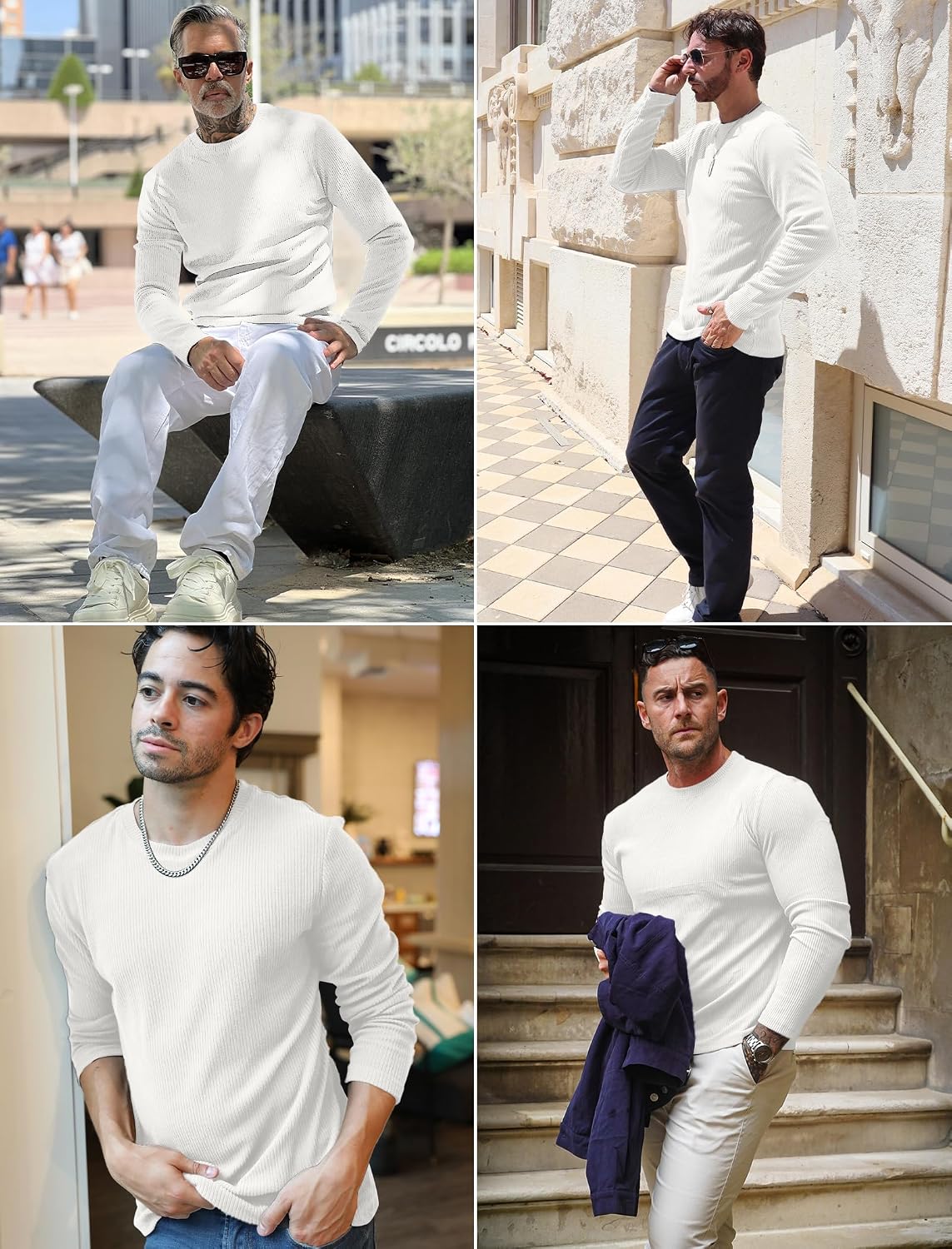 Detalle 2 de COOFANDY Men's Thermal Slim Fit Shirt