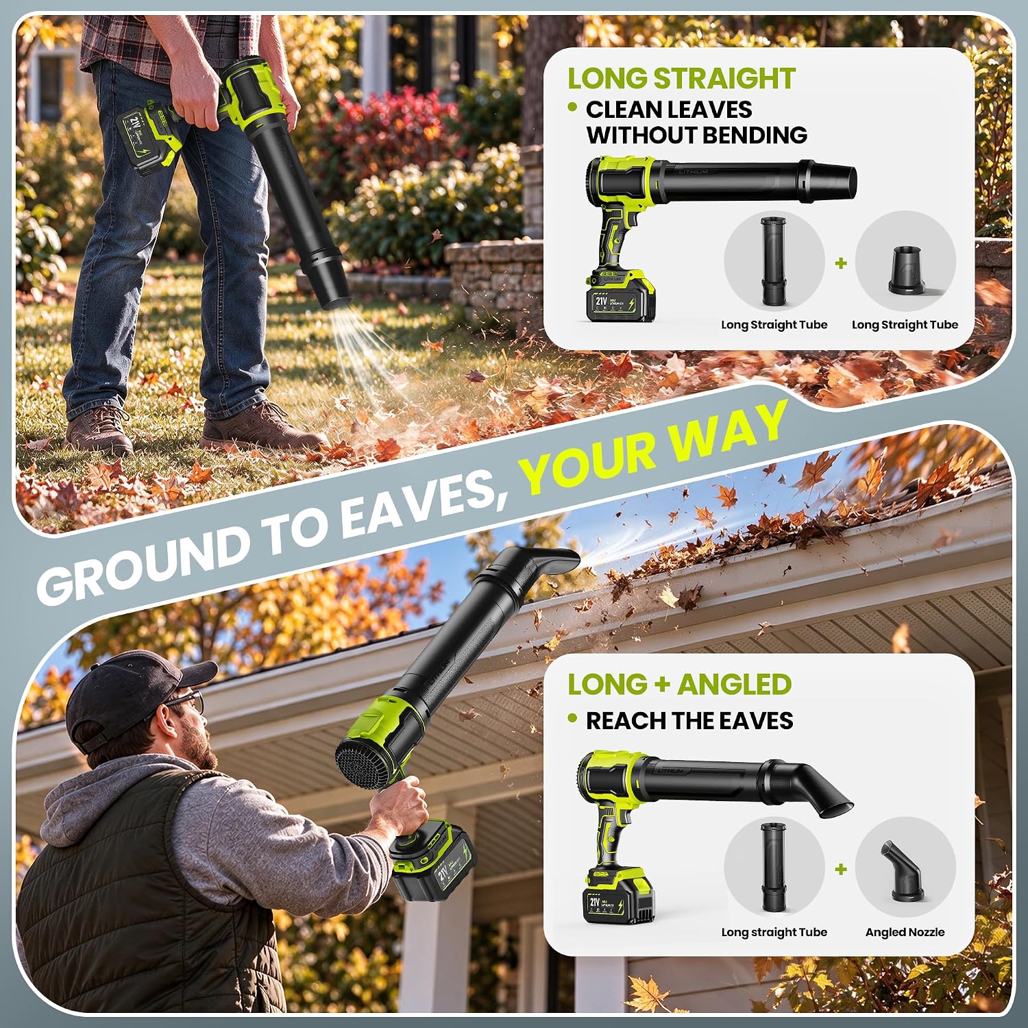 Thumbnail 6 de Wanvzo Cordless Leaf Blower, 21V