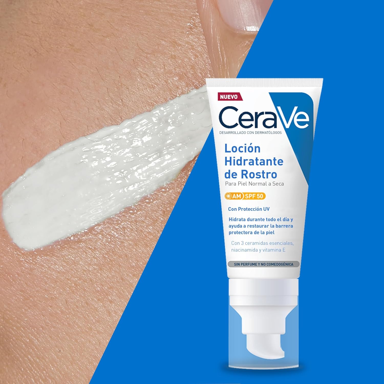 Thumbnail 3 de CeraVe Loción Hidratante Facial SPF 50 🌞 Para Piel Normal a Seca