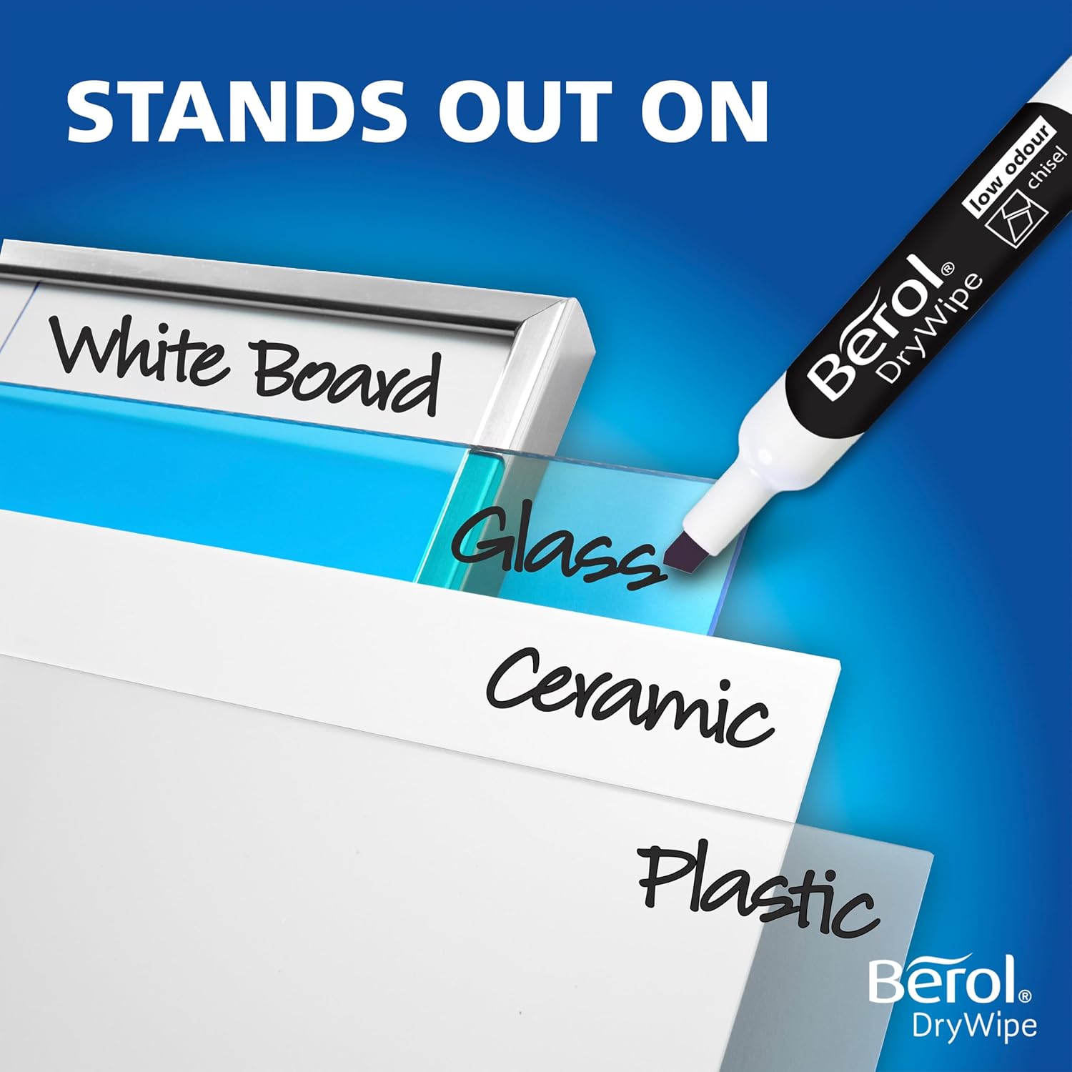 Thumbnail 3 de Berol Dry Wipe Whiteboard Marker Pens